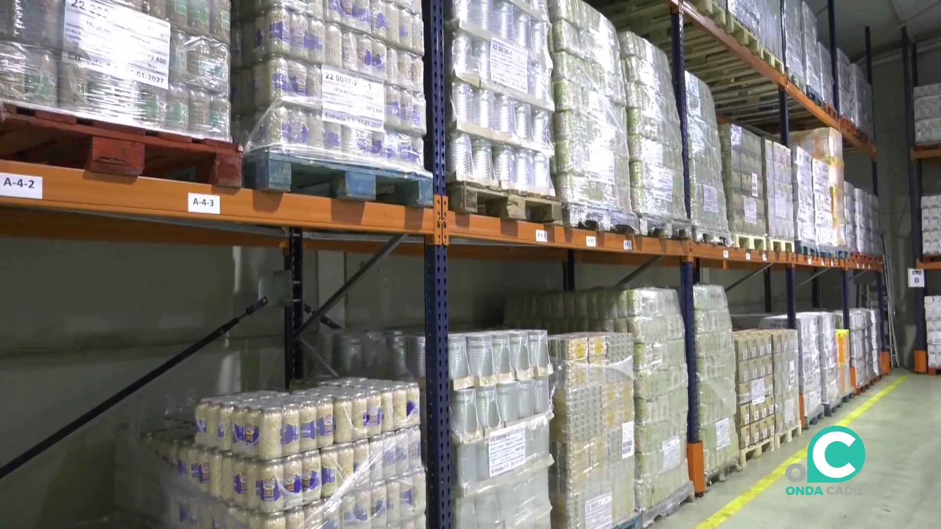 Nave del Banco de Alimentos en Puerto Real.