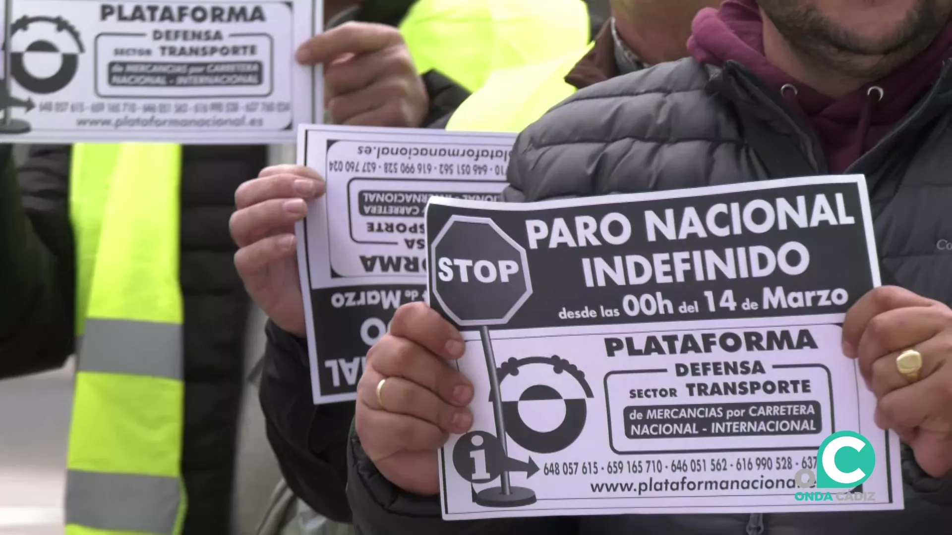 Protestas del sector del transporte.