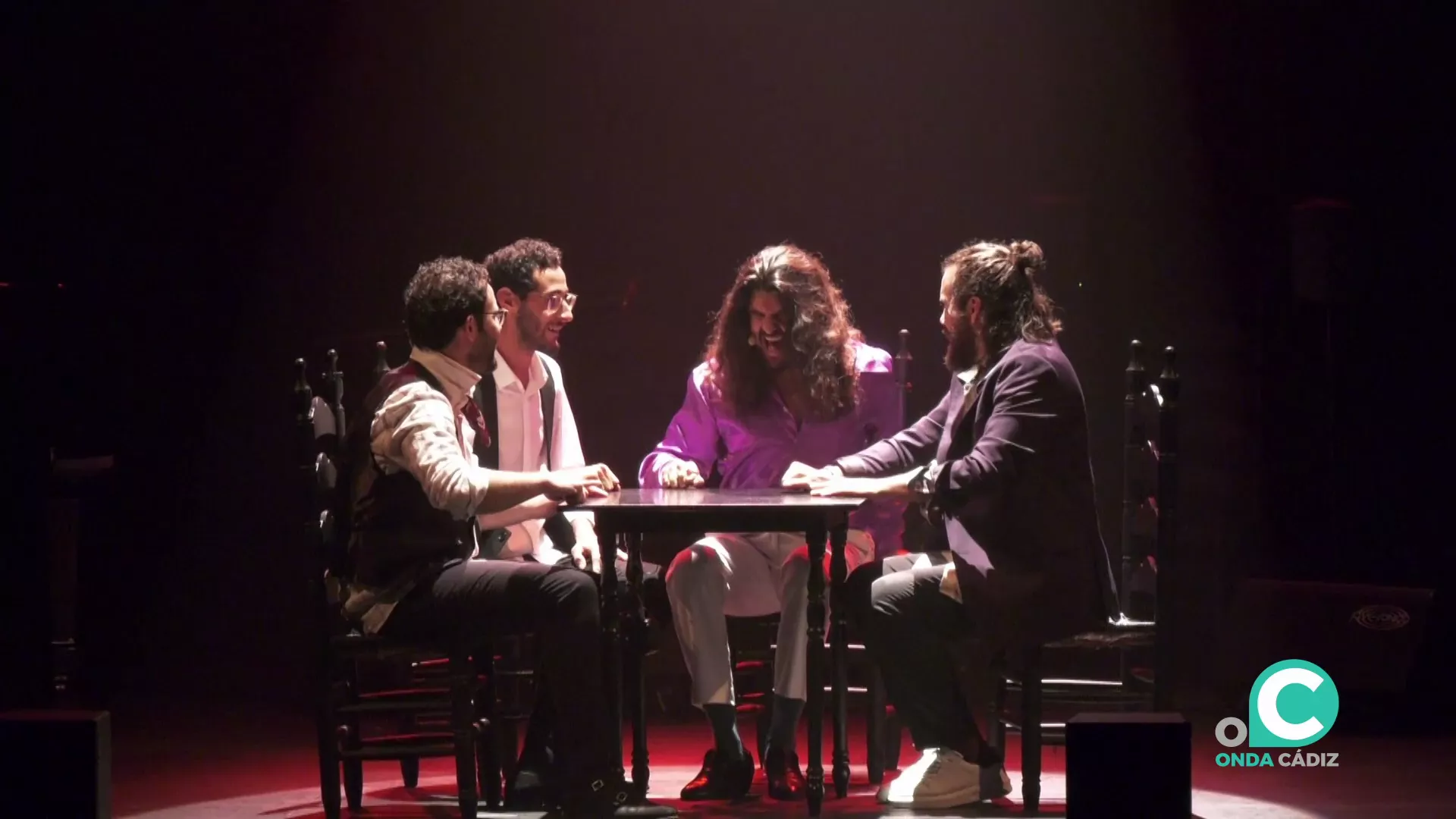 Durante el espectáculo de Israel Fernández.