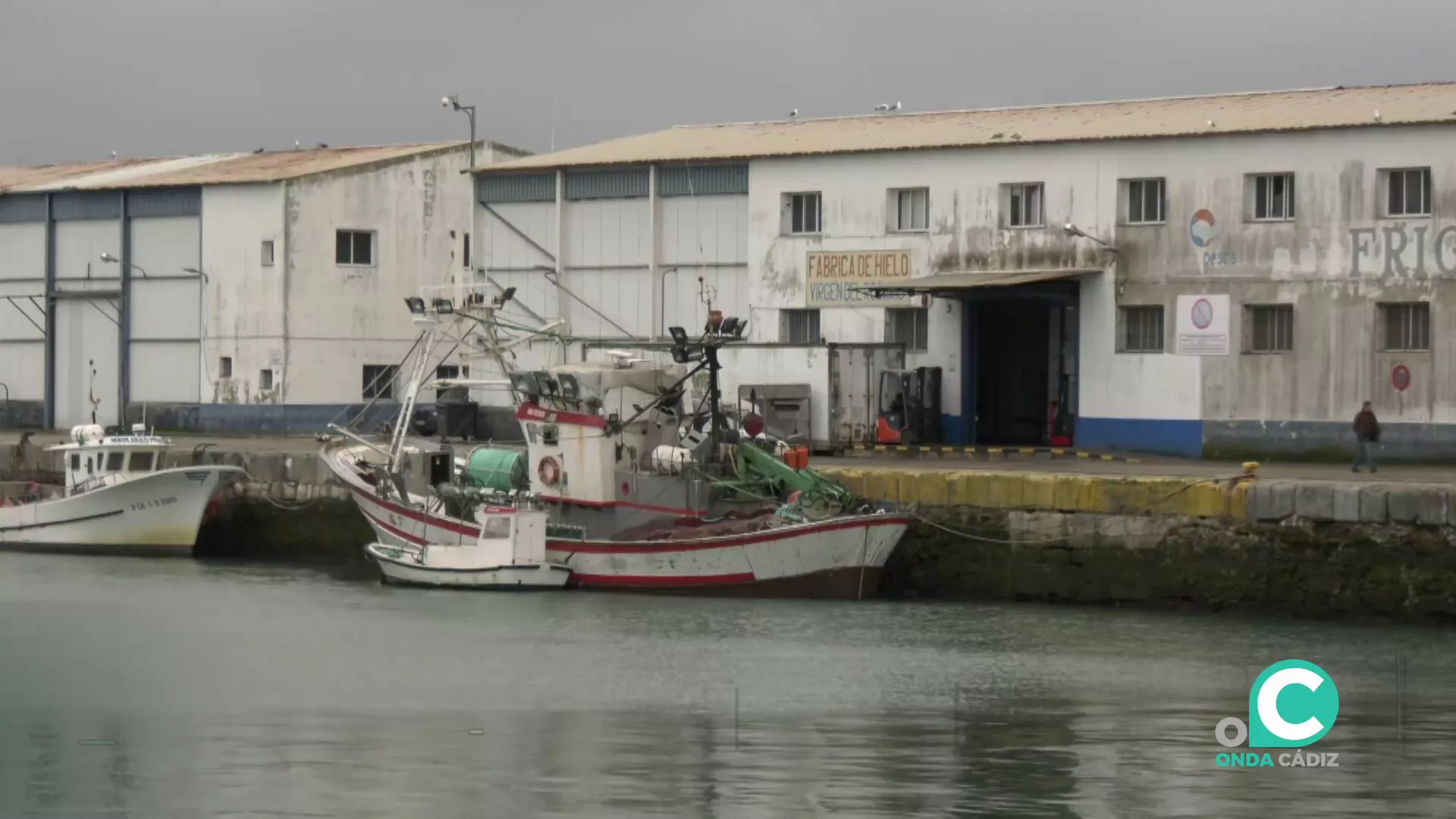 Amarre en la flota pesquera.
