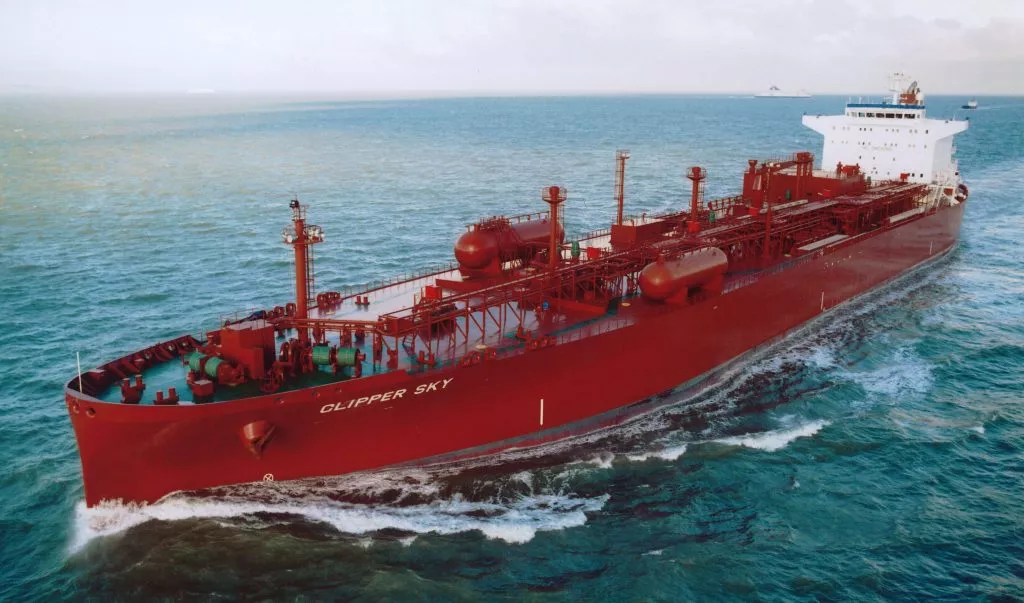 El gasero Clipper Sky fue intervenido hace unas semanas en la factoría de Navantia-Cádiz