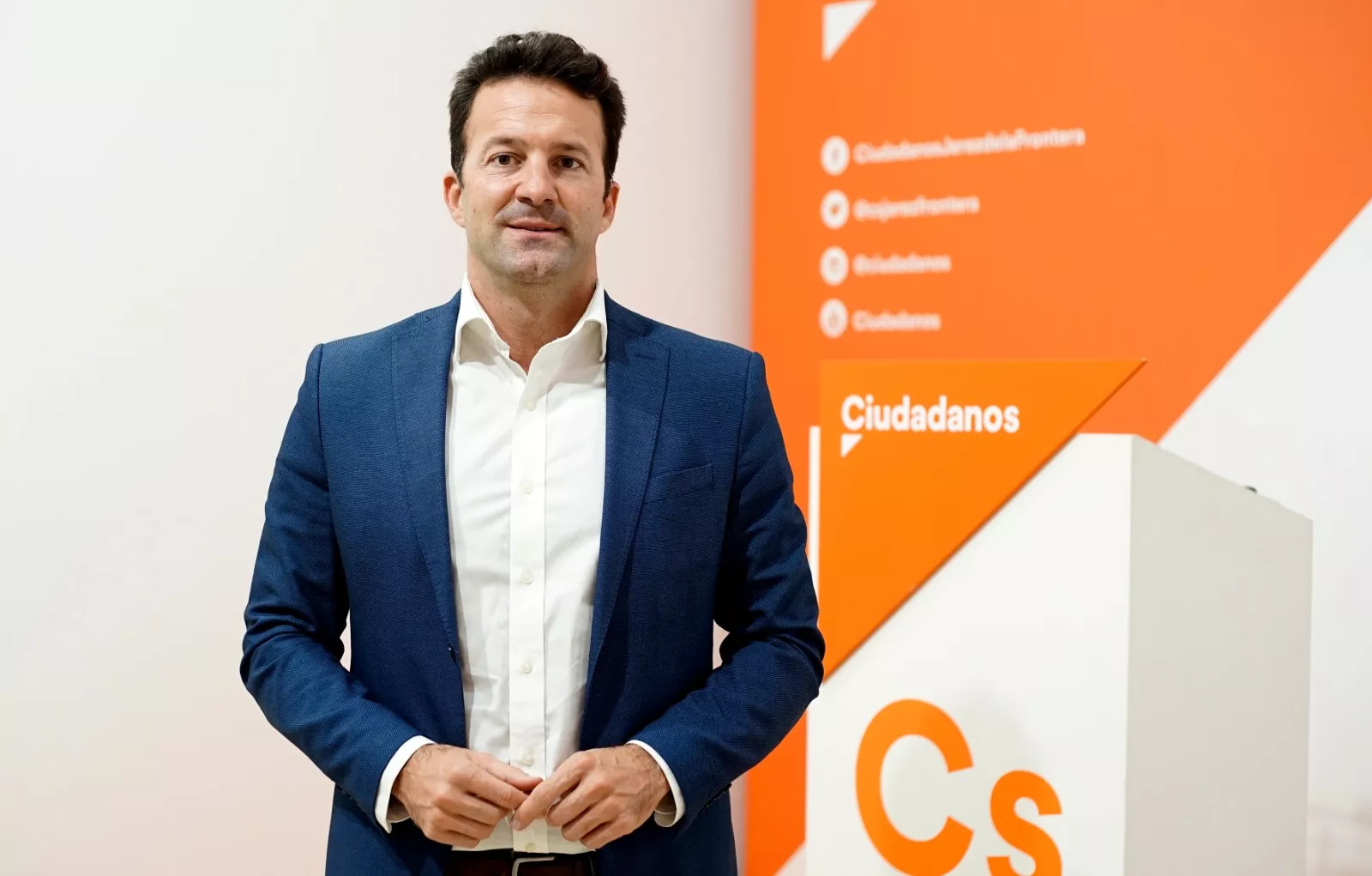 El candidato número dos y coordinador provincial de Ciudadanos por Cádiz, Carlos Pérez