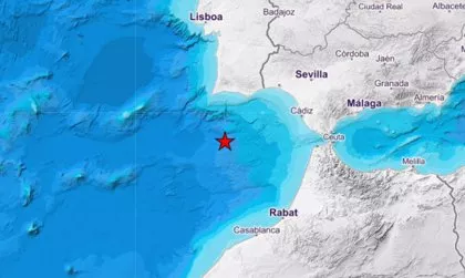 El terremoto se ha producido en el Golfo de Cádiz pasadas las 10 de la noche