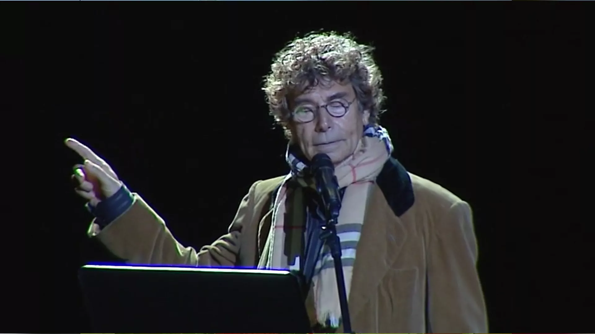 Jesús Quintero en un homenaje al Beni de Cádiz 