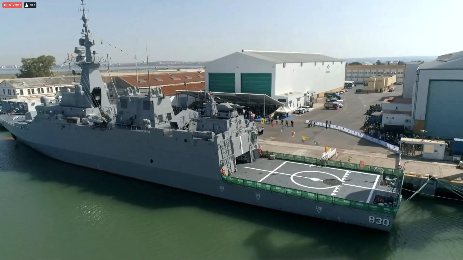 Una de las últimas corbetas fabricadas en Navantia San Fernando