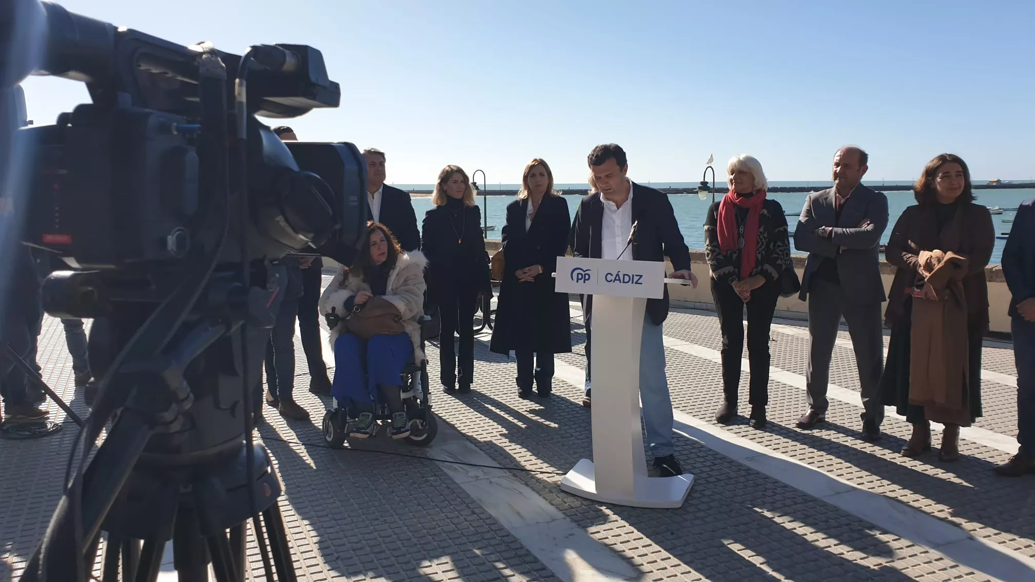 Bruno García en su presentación como candidato