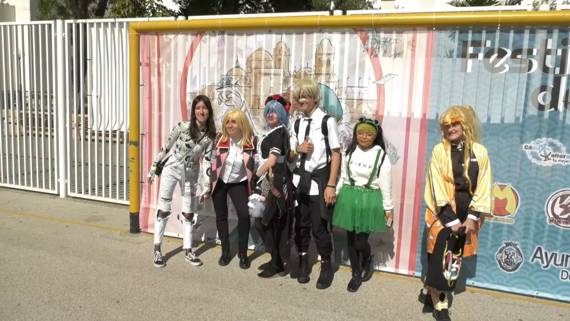 Muchos de los que particpan en el festival manga acuden disfrazados de sus personajes favoritos 