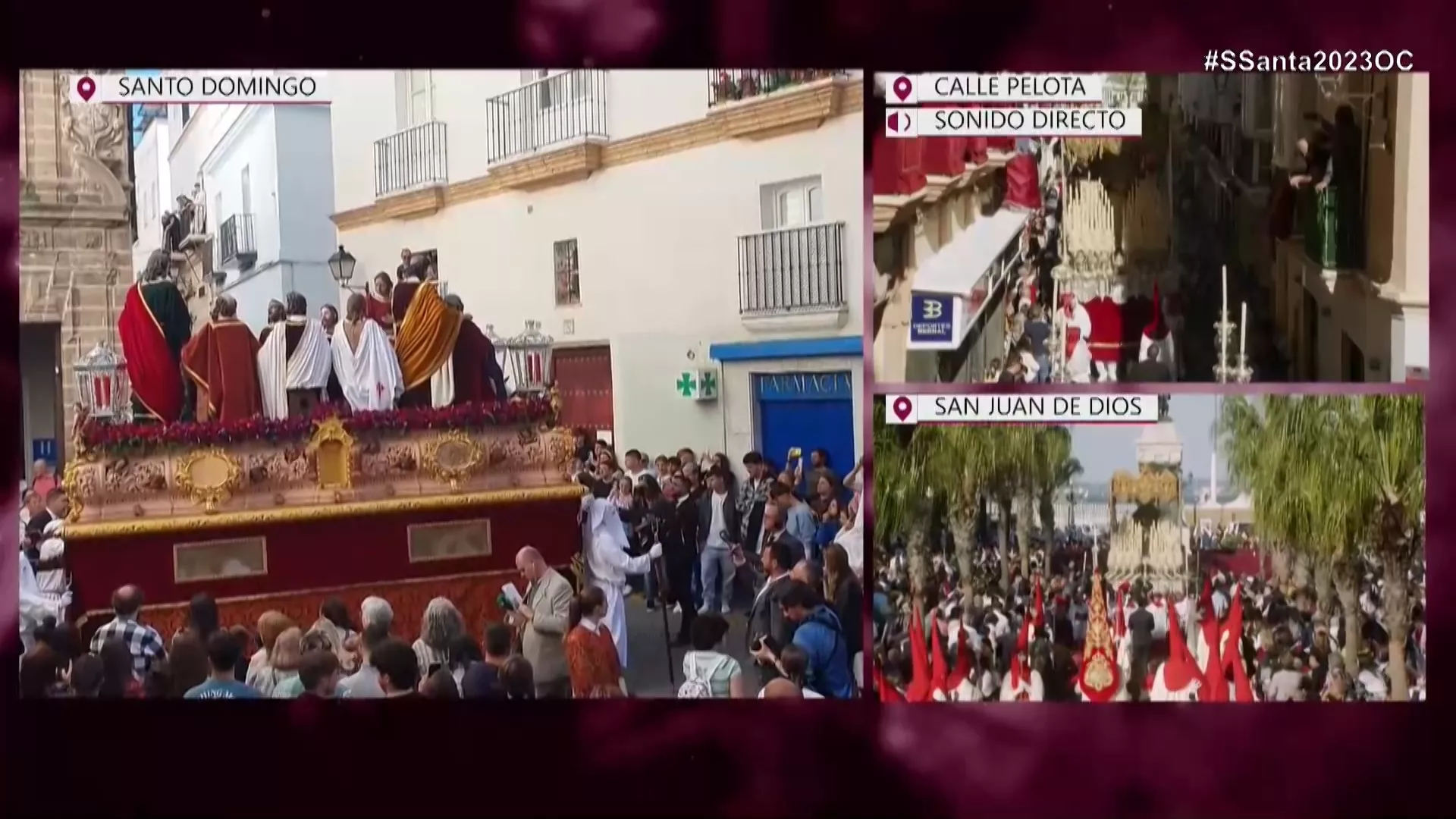 Multipantalla durante la retransmisión de OC en youtube 