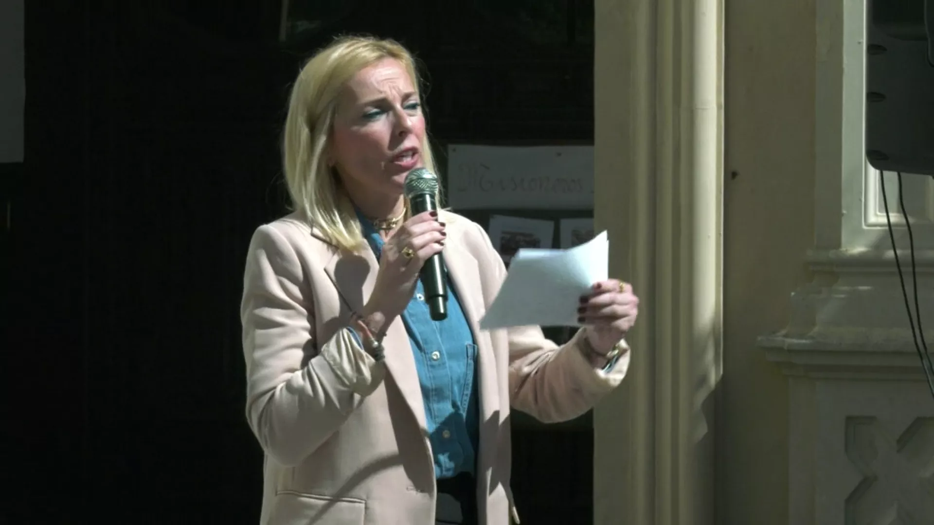 La cabeza de lista de VOX Cádiz al Congreso, Blanca Armario. 