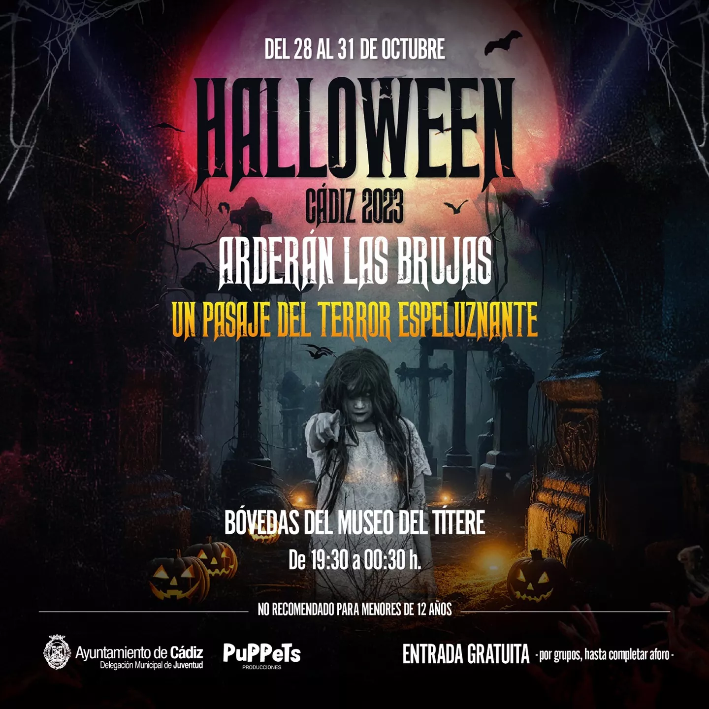 El ayuntamiento de Cádiz ha preparado una amplia agenda de actividades para la festividad de Halloween.