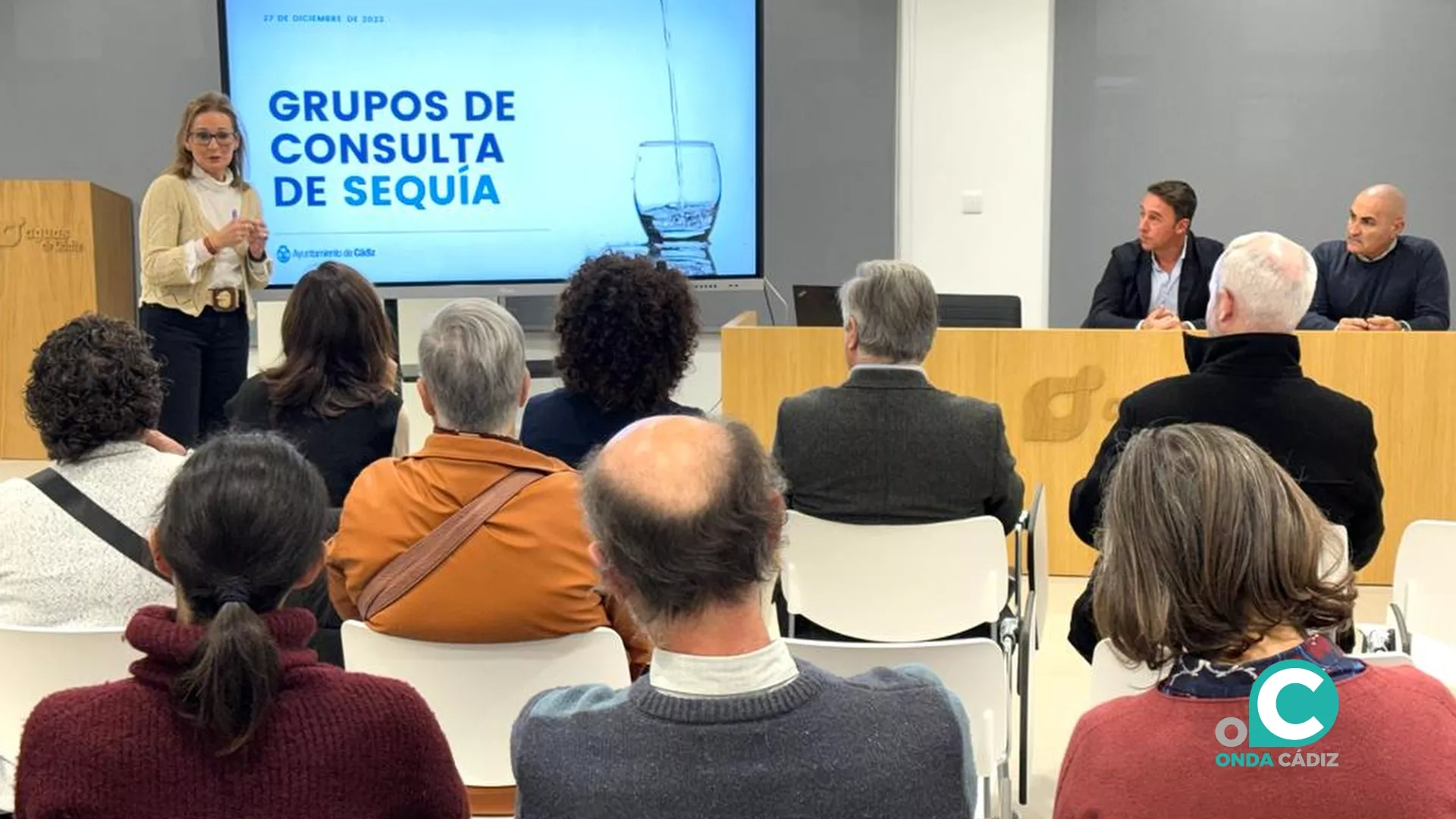 Encuentro del Grupo de Consulta del Plan de Sequía  en la sede de Aguas de Cádiz. 