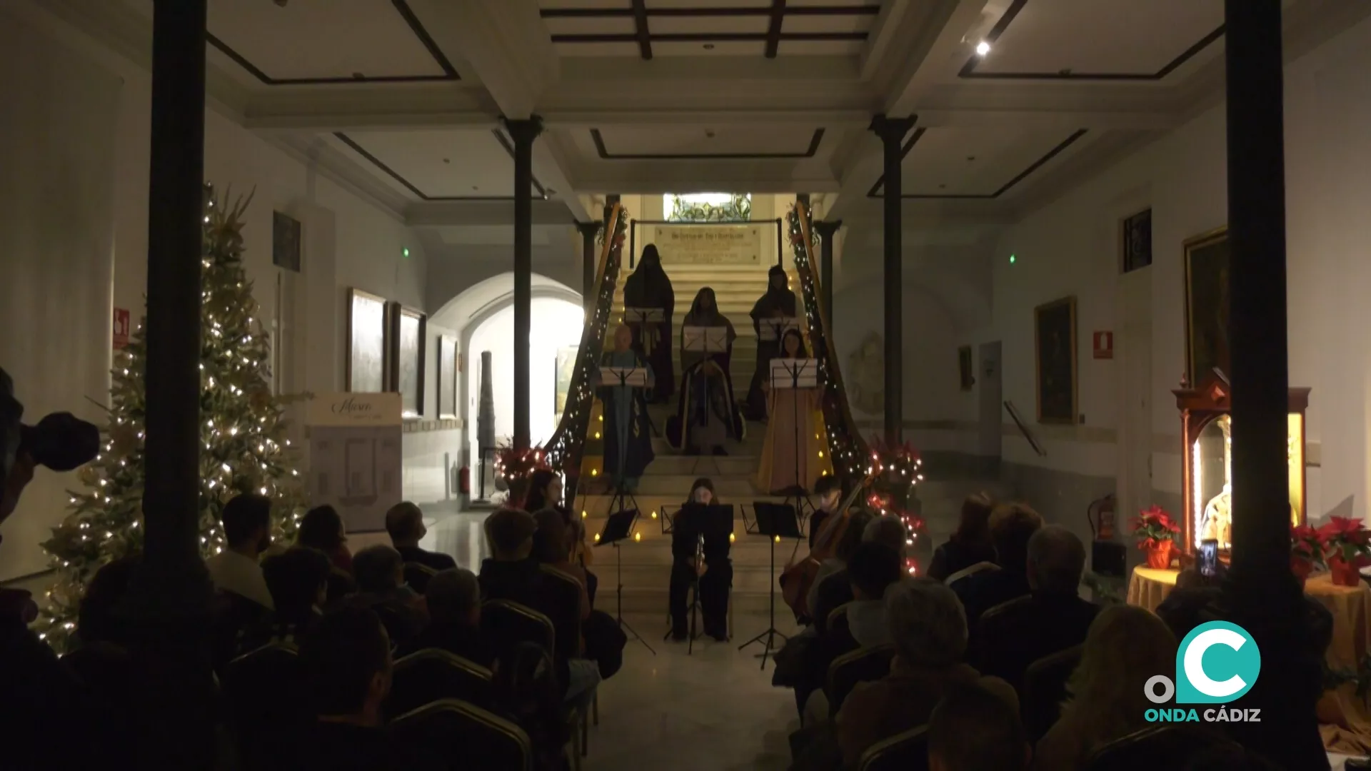 Momento del espectáculo del Auto de los Reyes Magos. 