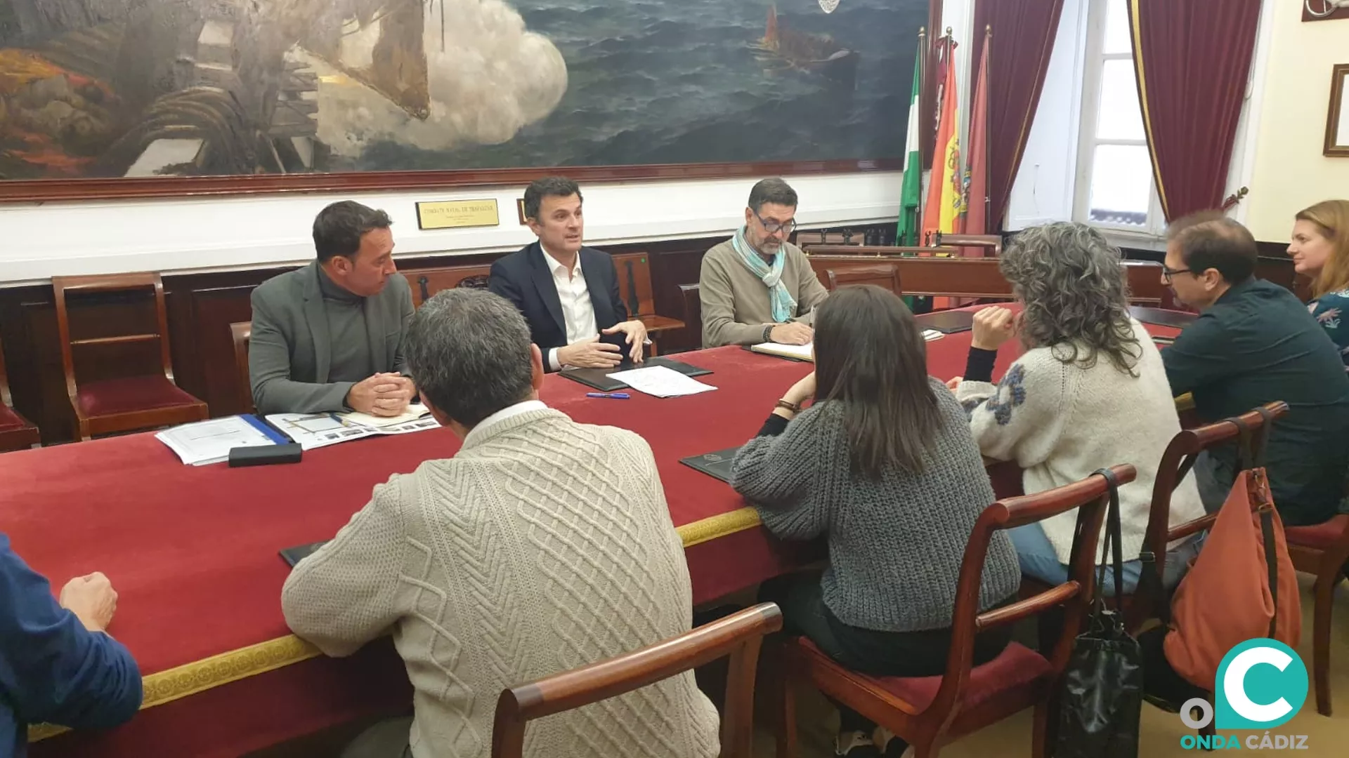 Reunión con la plataforma de Veedor en el Ayuntamiento.