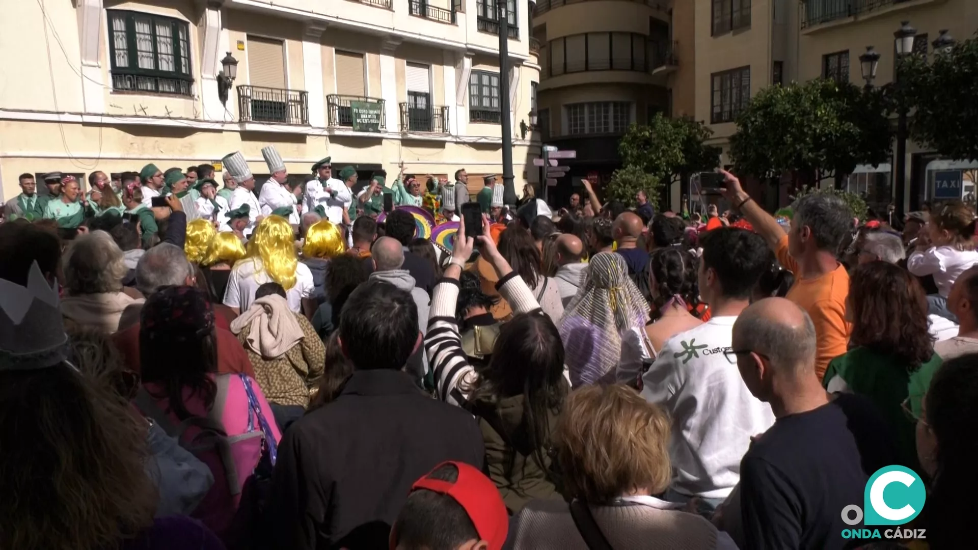 Batalla de coplas en la Plaza del Palillero. 