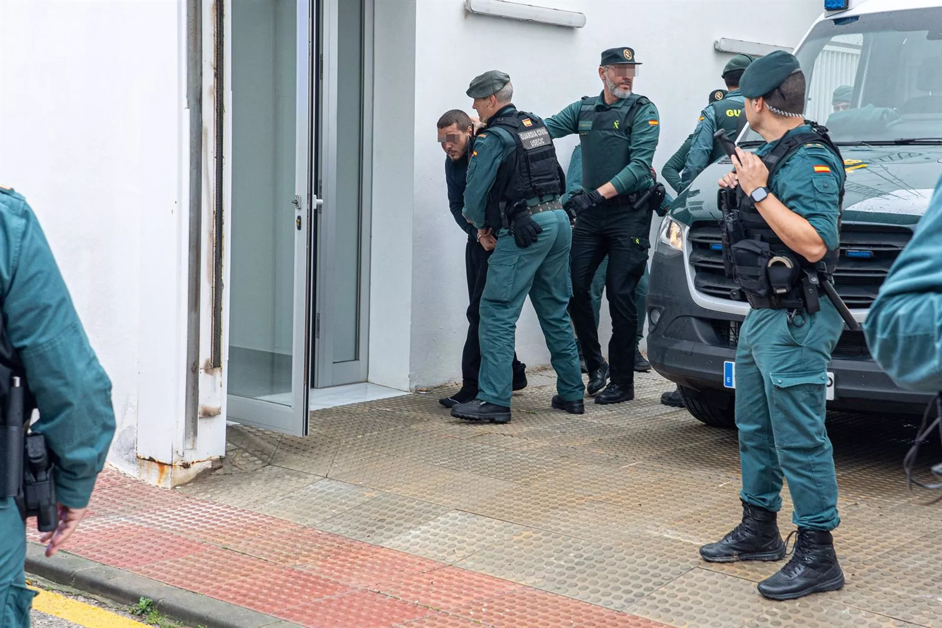 Los detenidos llegan a los juzgados en una imagen de archivo