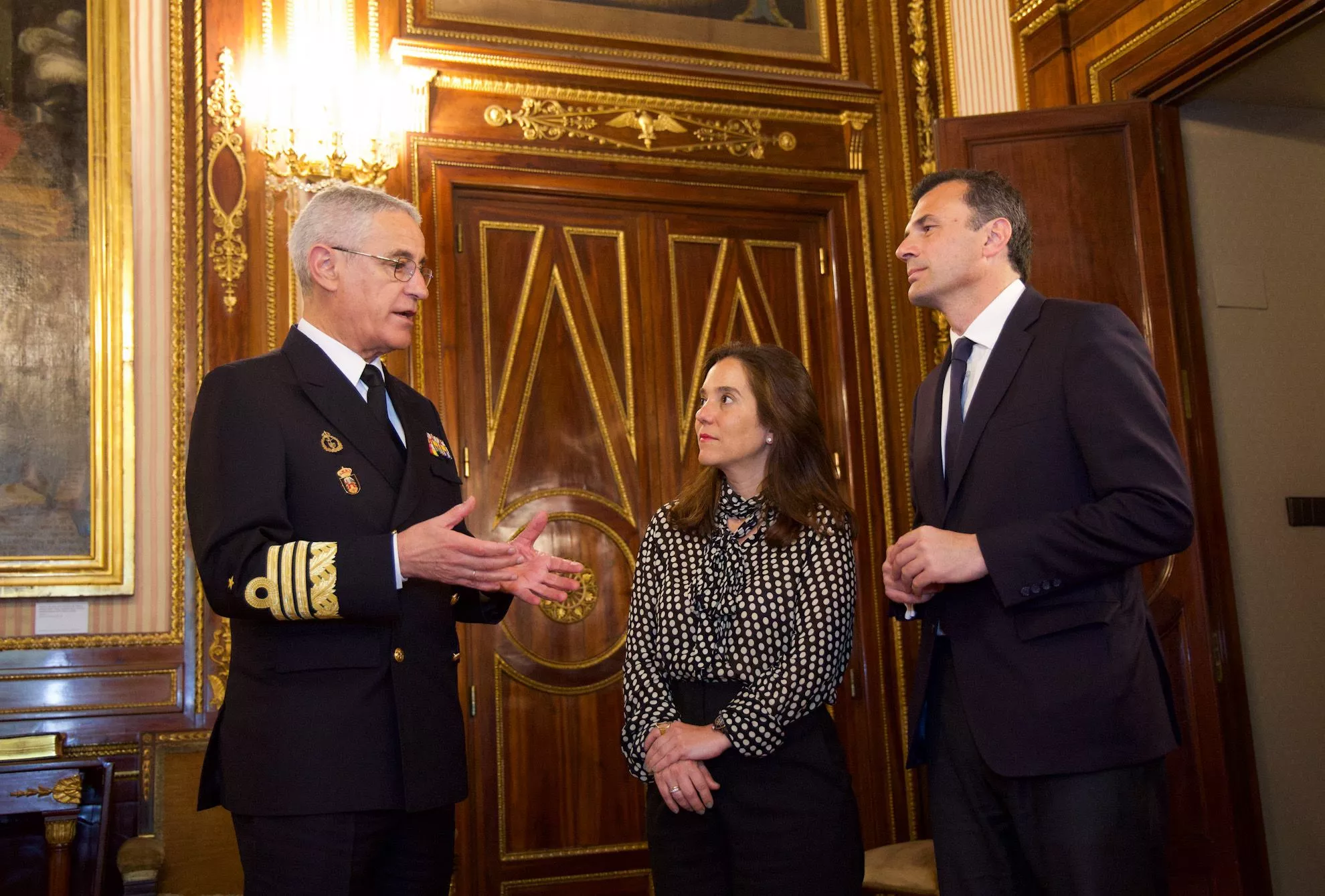 Un momento de la reunión en la capital española