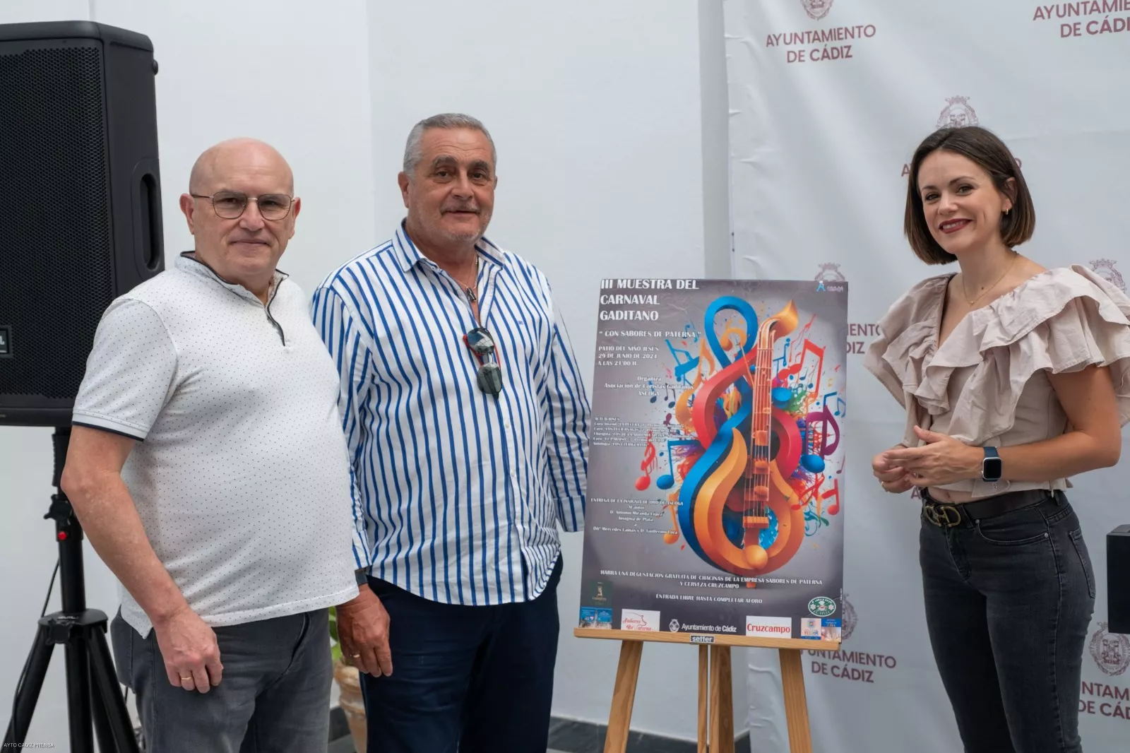 Este lunes se ha presentado el cartel de la III edición de la Muestra del Carnaval Gaditano, diseñado por Jaime Fernández la Puente.