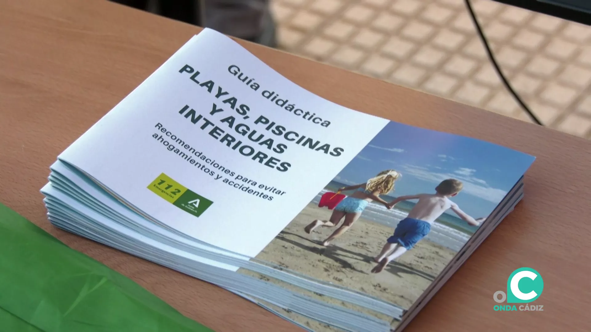 Folleto explicativo repartidos por el gobierno andaluz en recomendaciones para evitar accidentes en el agua