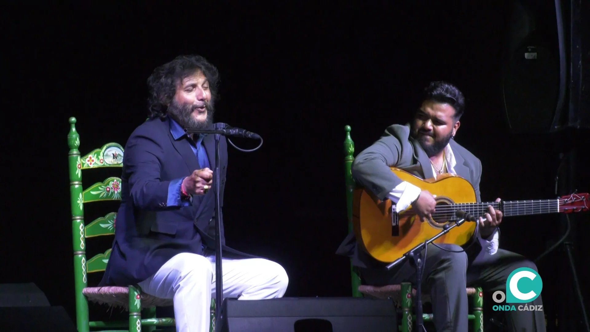 El cantaor Antonio Reyes junto al guitarrista Nono Reyes 