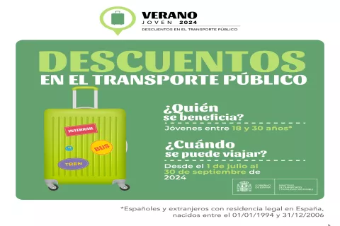 Cartel del programa "Verano joven 2024".