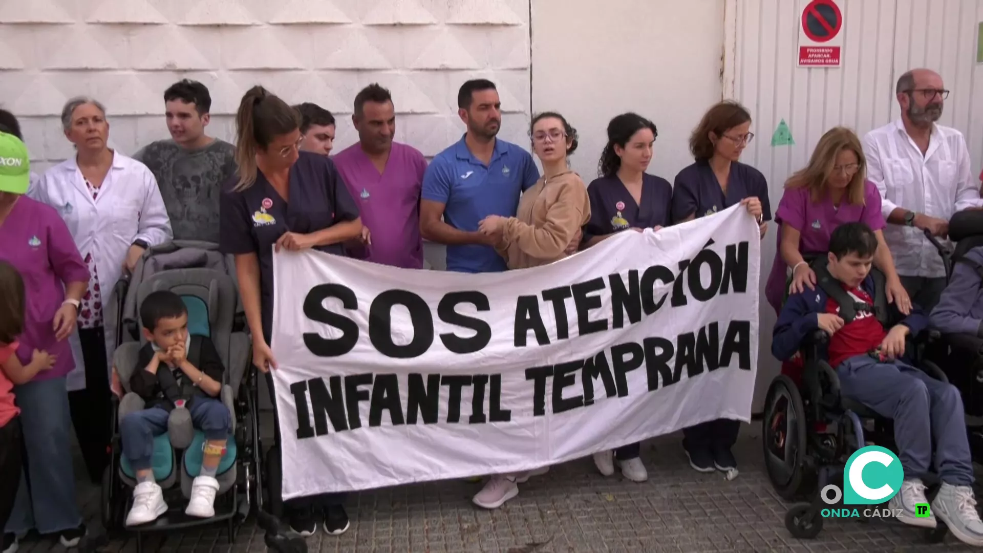 Un momento de la concentración durante la jornada