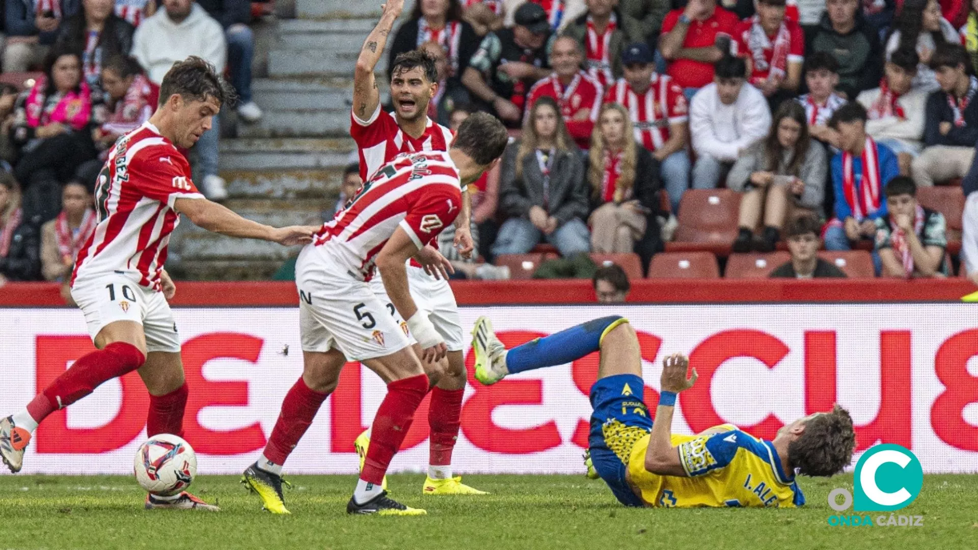 Iván Alejo en una acción del encuentro en el que fue titular (Foto: La Liga)