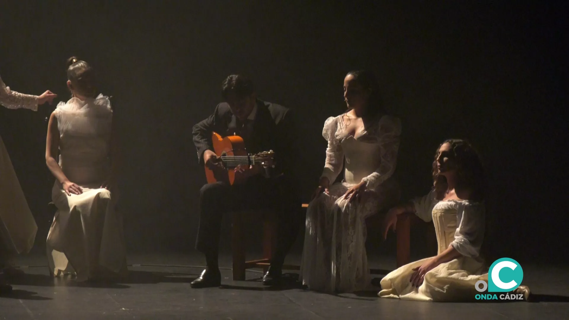 El artista Yeray Cortés durante su recital en el Falla 