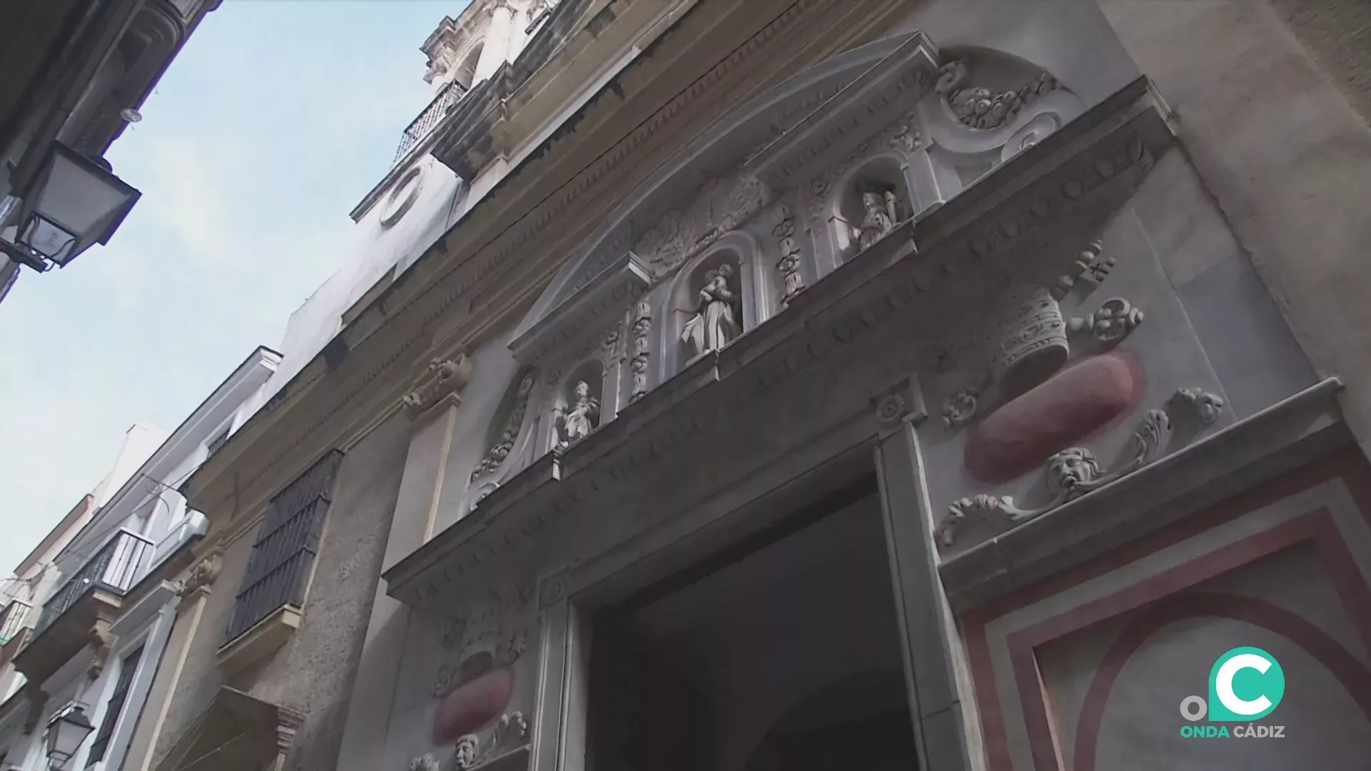 Portada del templo donde se efectuará el acto en 2025