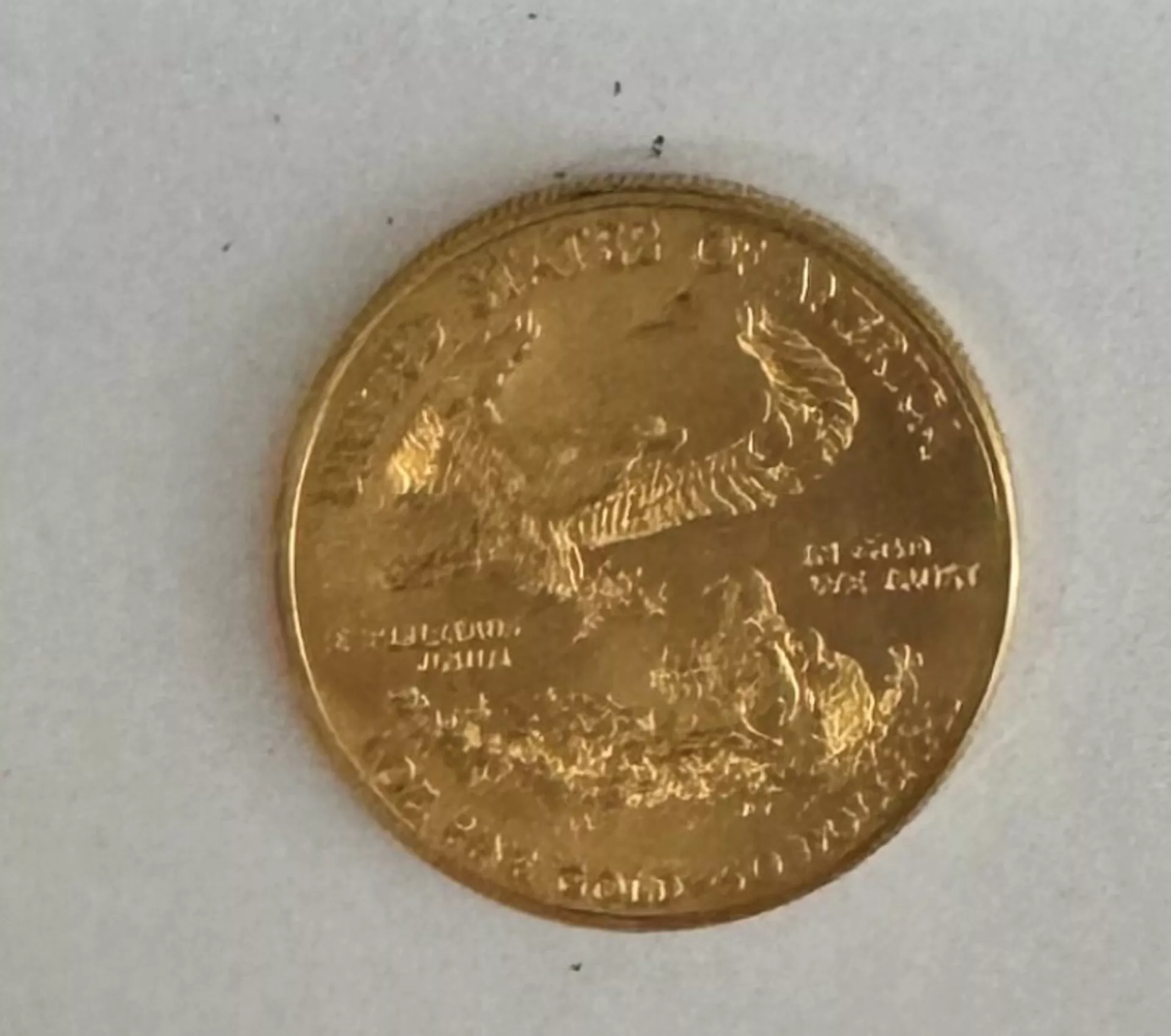 Una de las cinco monedas americanas de una onza de oro de 24 quilates sustraídas en la capital gaditana