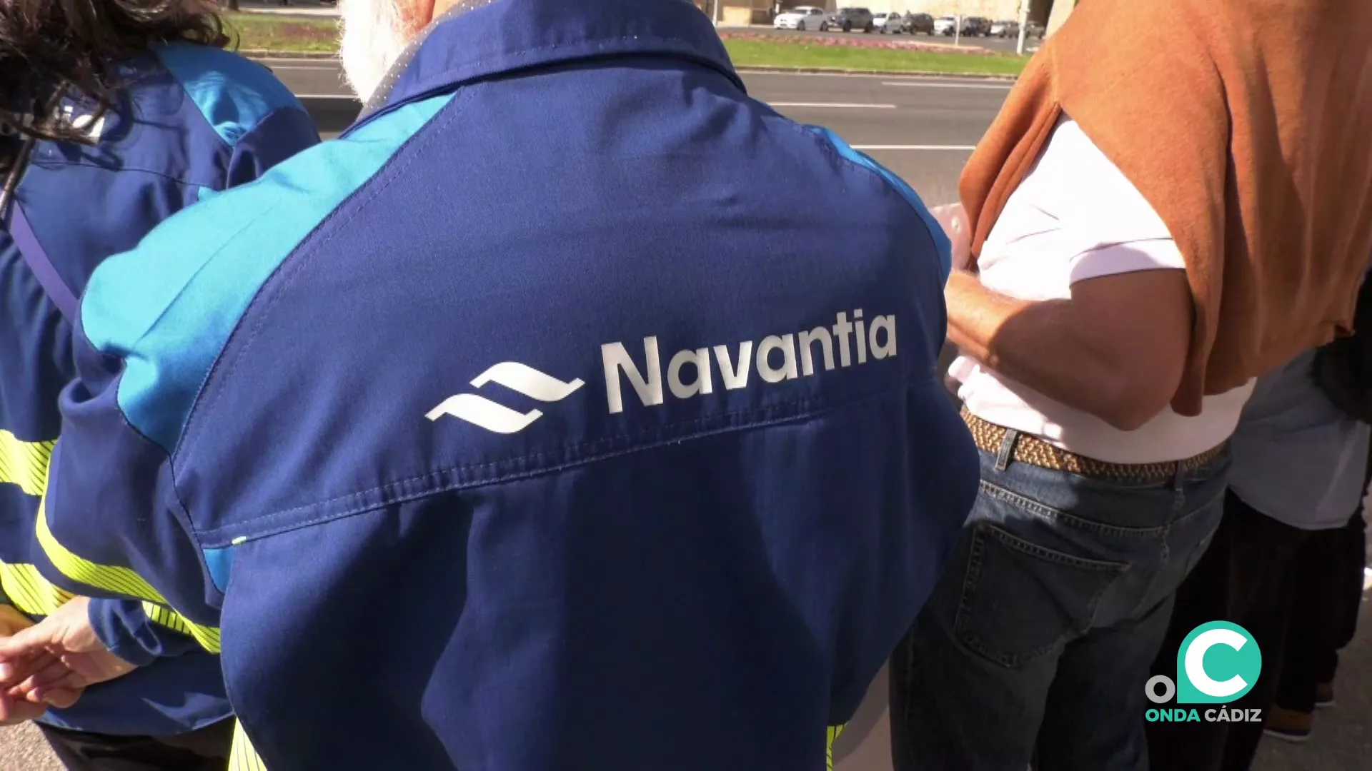 Trabajador de Navantia en una de las últimas concentración, en una imagen de archivo.