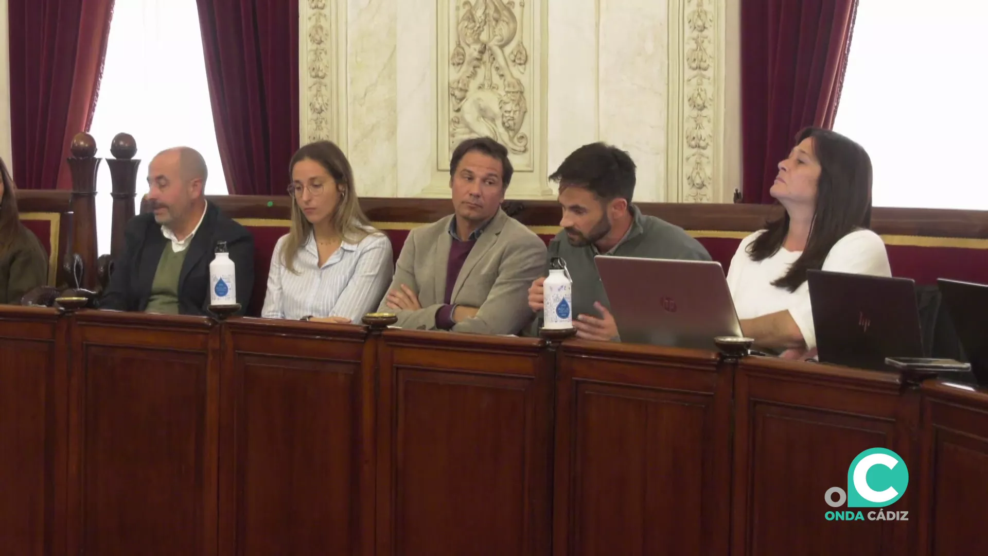 El portavoz municipal de AIG durante una intervención en un pleno municipal