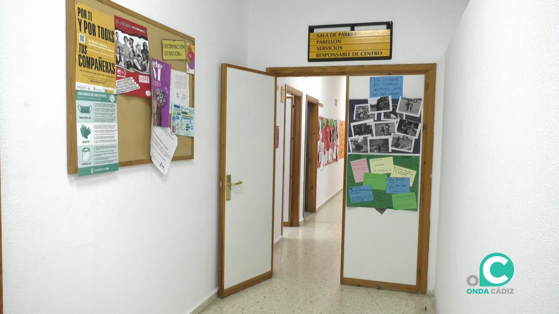 Interior de la dependencias de Asuntos Sociales 