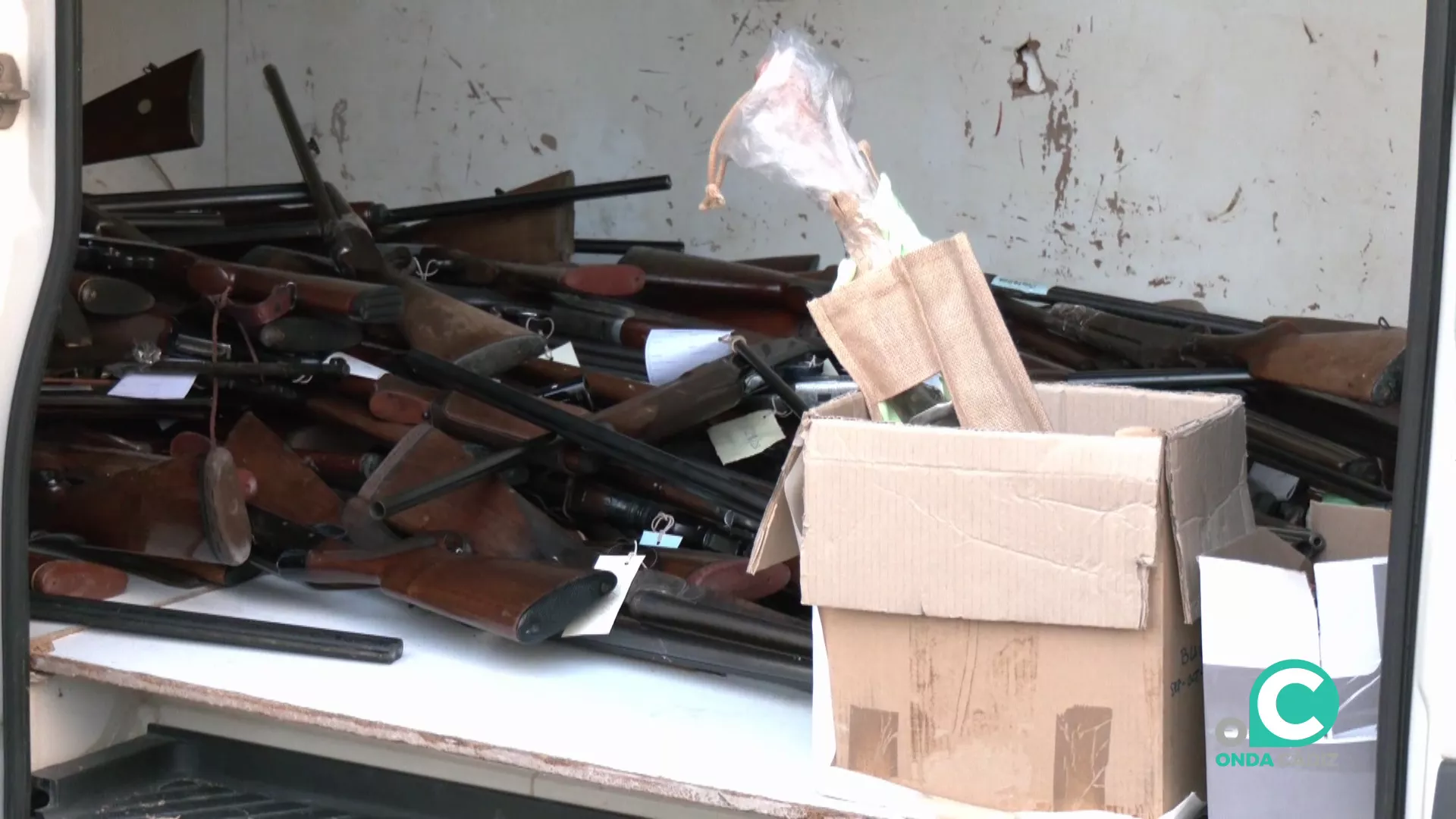 Armas incautadas en distintas operaciones destinadas a ser destruidas 