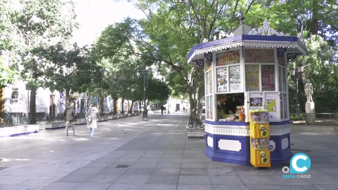 Imagen del kiosco ‘Criso' en Plaza de Mina. 