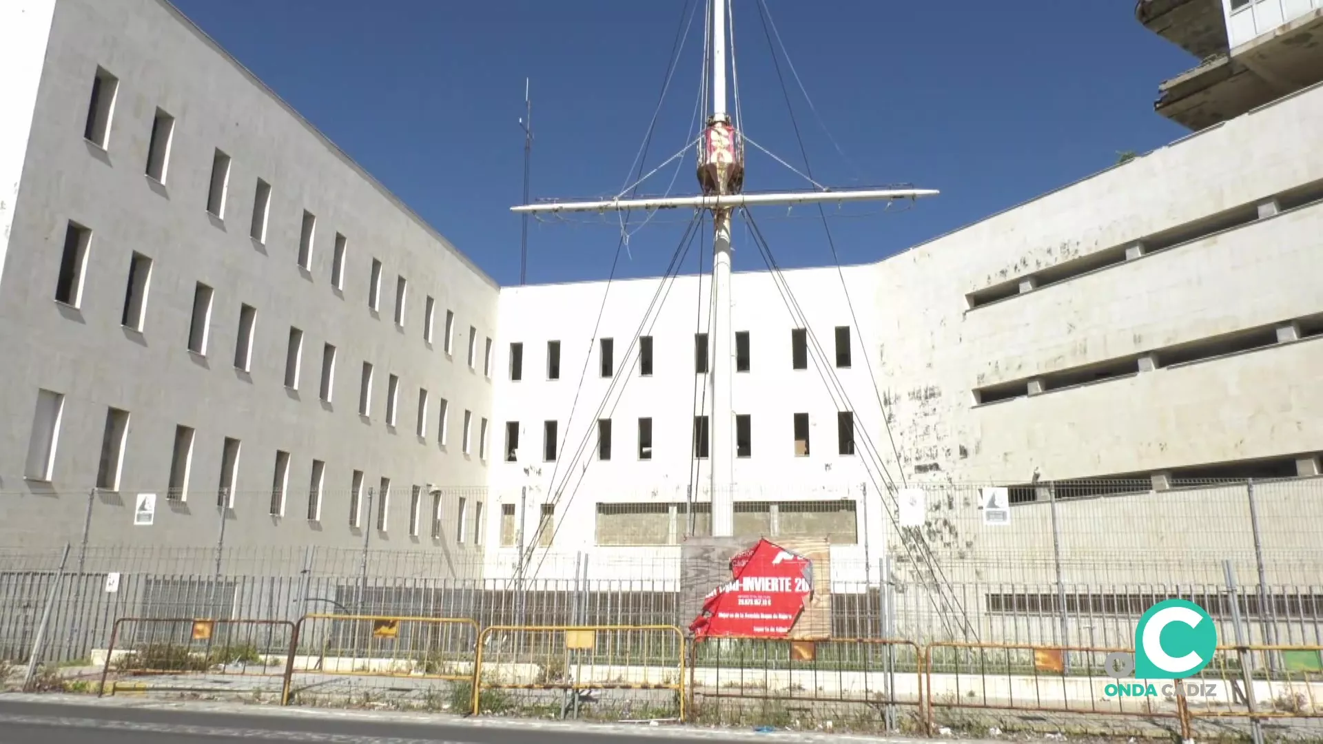 Estado actual del inmueble frente a La Caleta