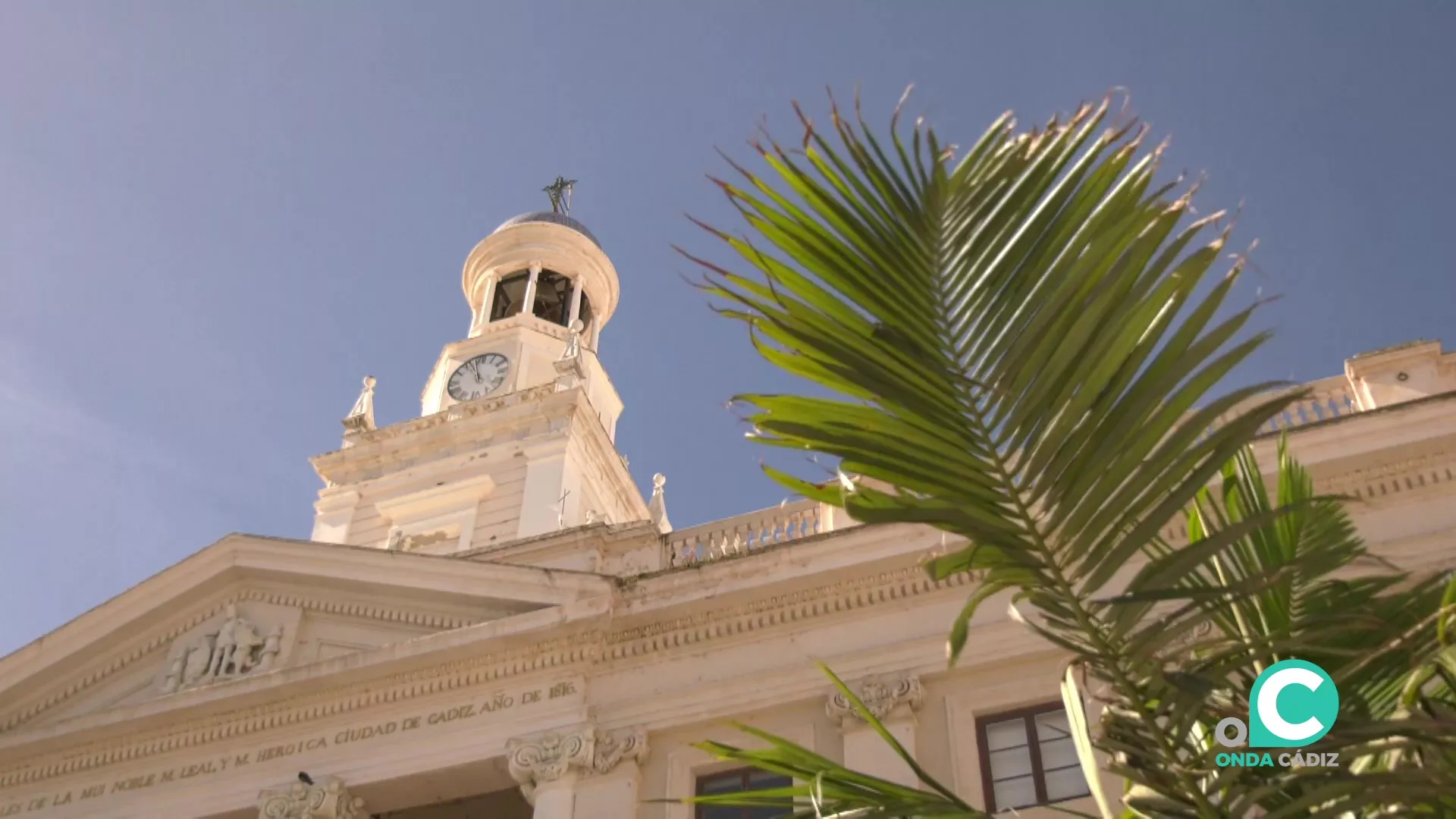 Fachada del Ayuntamiento de Cádiz