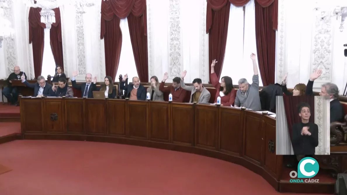 Imagen de la sesión plenaria municipal celebrada este jueves