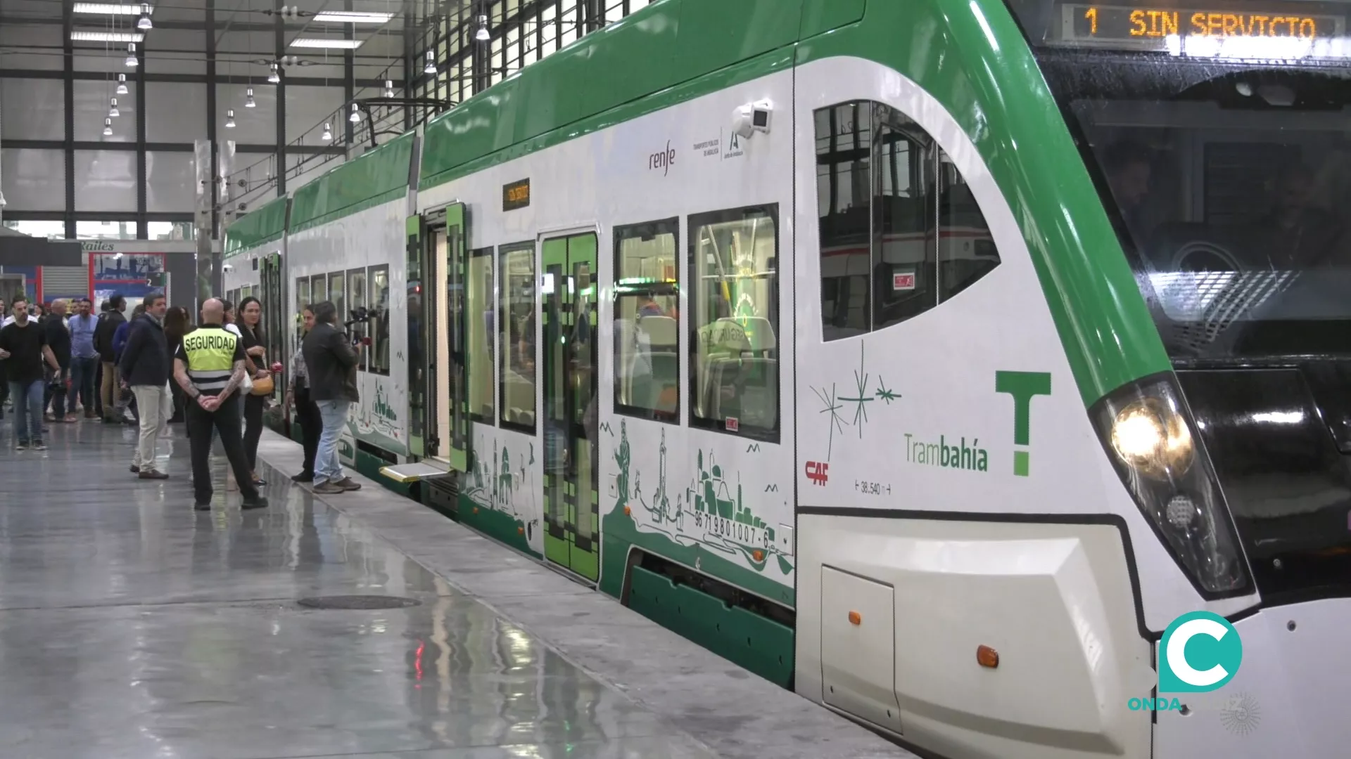 Crecimiento del Trambahía de Cádiz en número de pasajeros. 