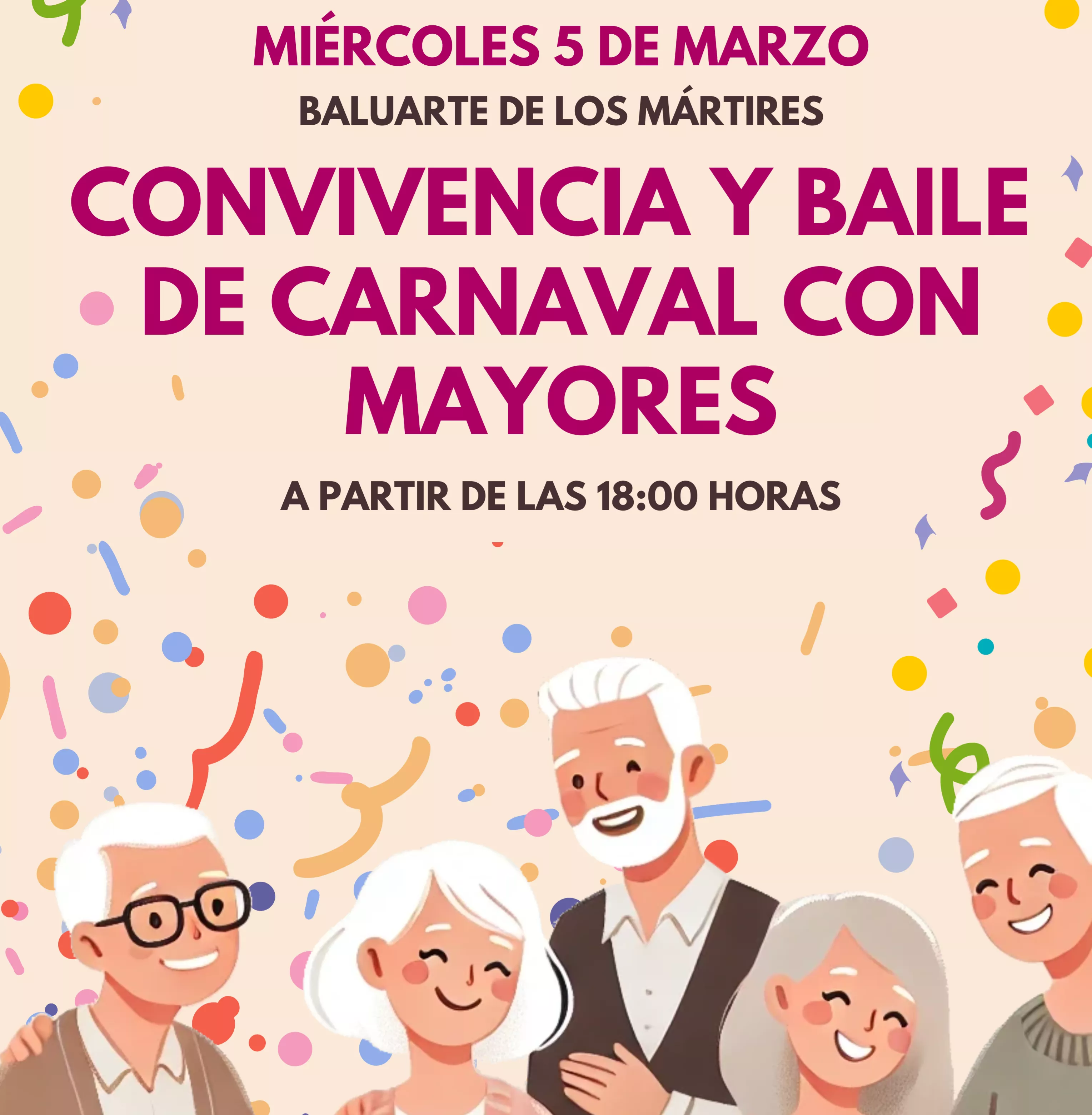 Cartel anunciador de la actividad