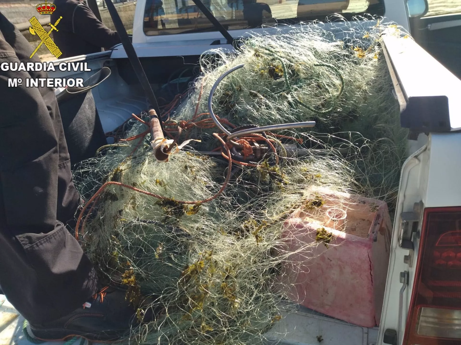 Objeto de la incautación realizada por la Guardia Civil