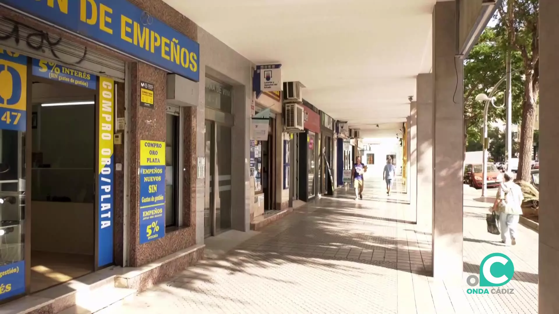 Establecimientos comerciales de la avenida de la capital gaditana