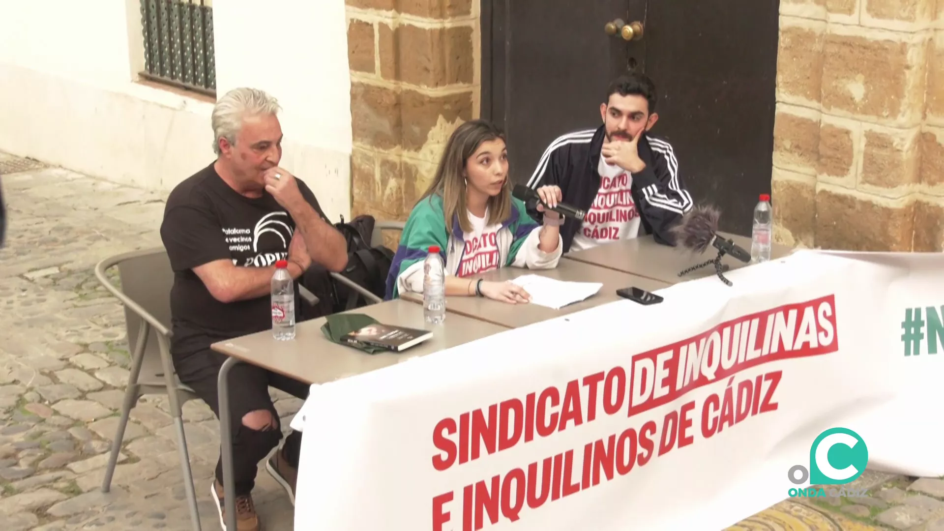 Un momento de la presentación de la plataforma el pasado jueves en la plaza Fray Felix