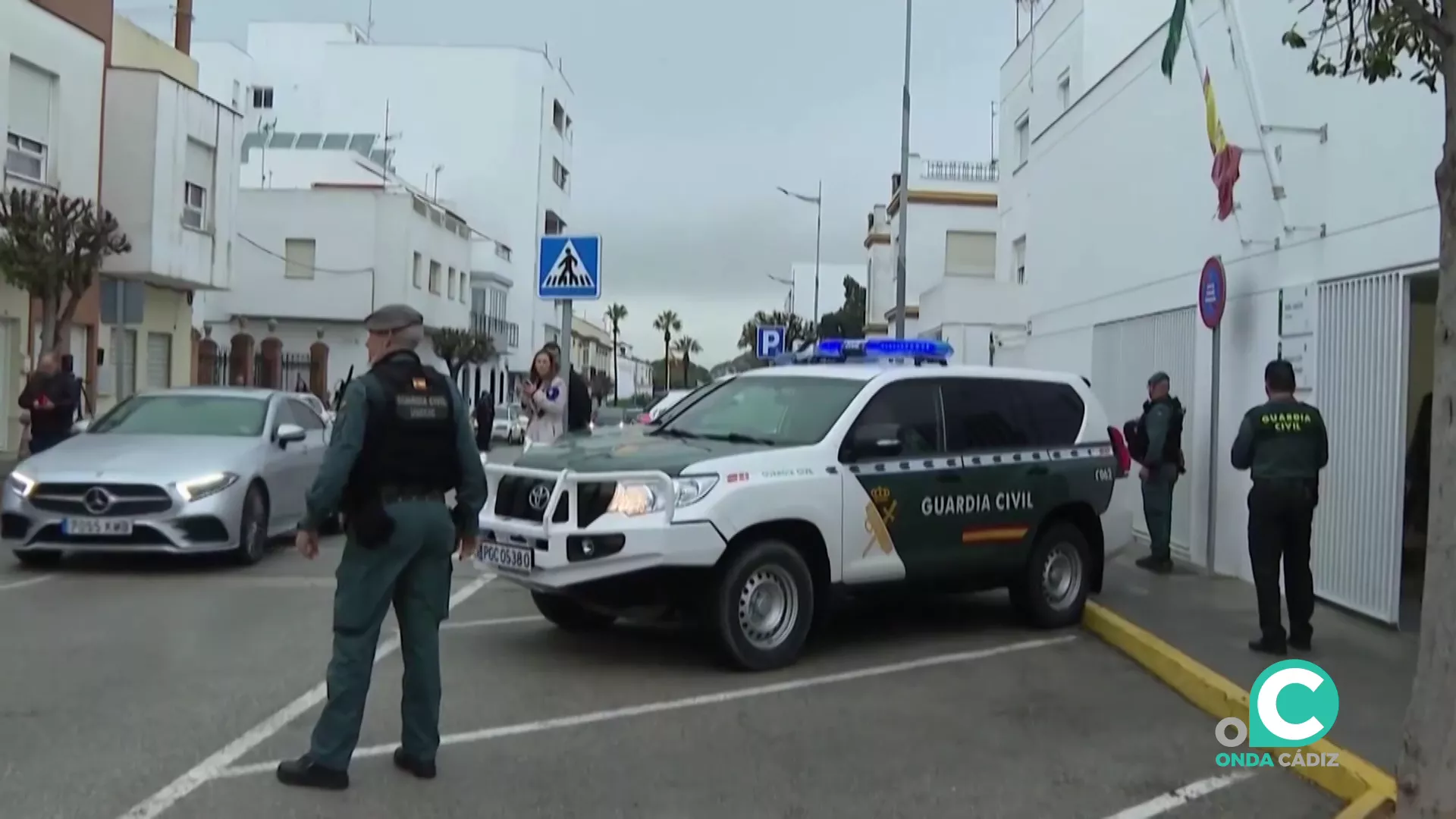 Agentes en Barbate en una imagen de archivo