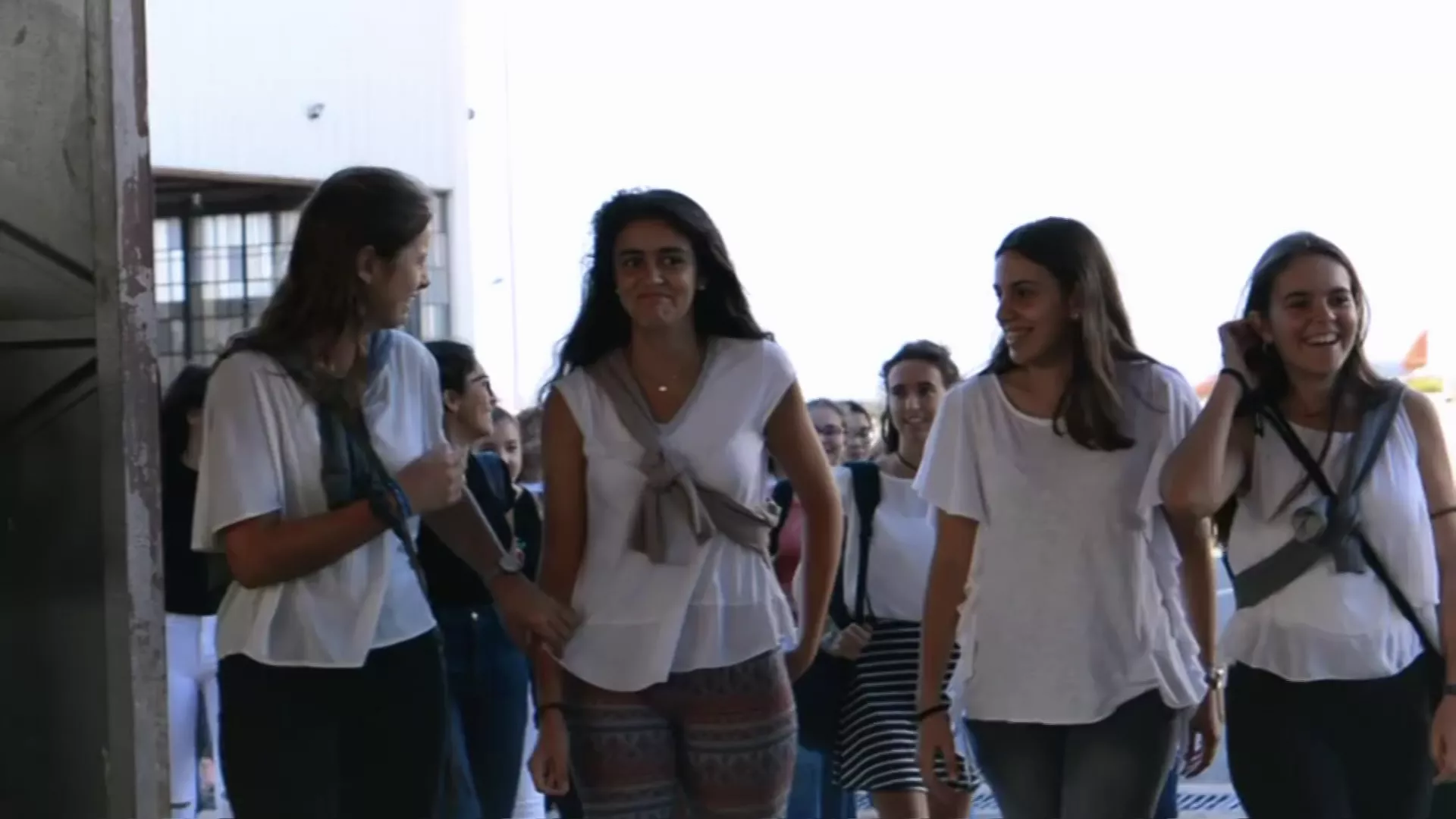 Estudiantes en una visita de formación en la provincia