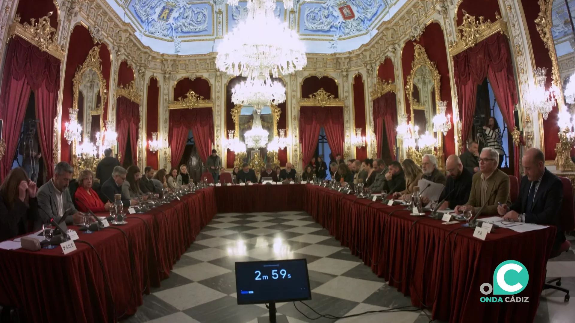 Sesión plenaria celebrada este miércoles en el Palacio Provincial