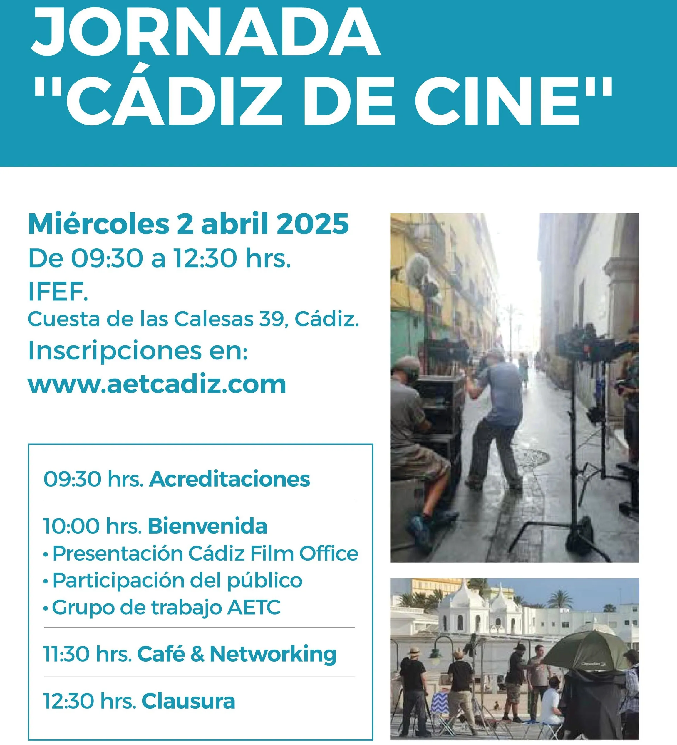 El IFEF acogerá la jornada 'Cádiz de cine' el próximo 2 de abril. 