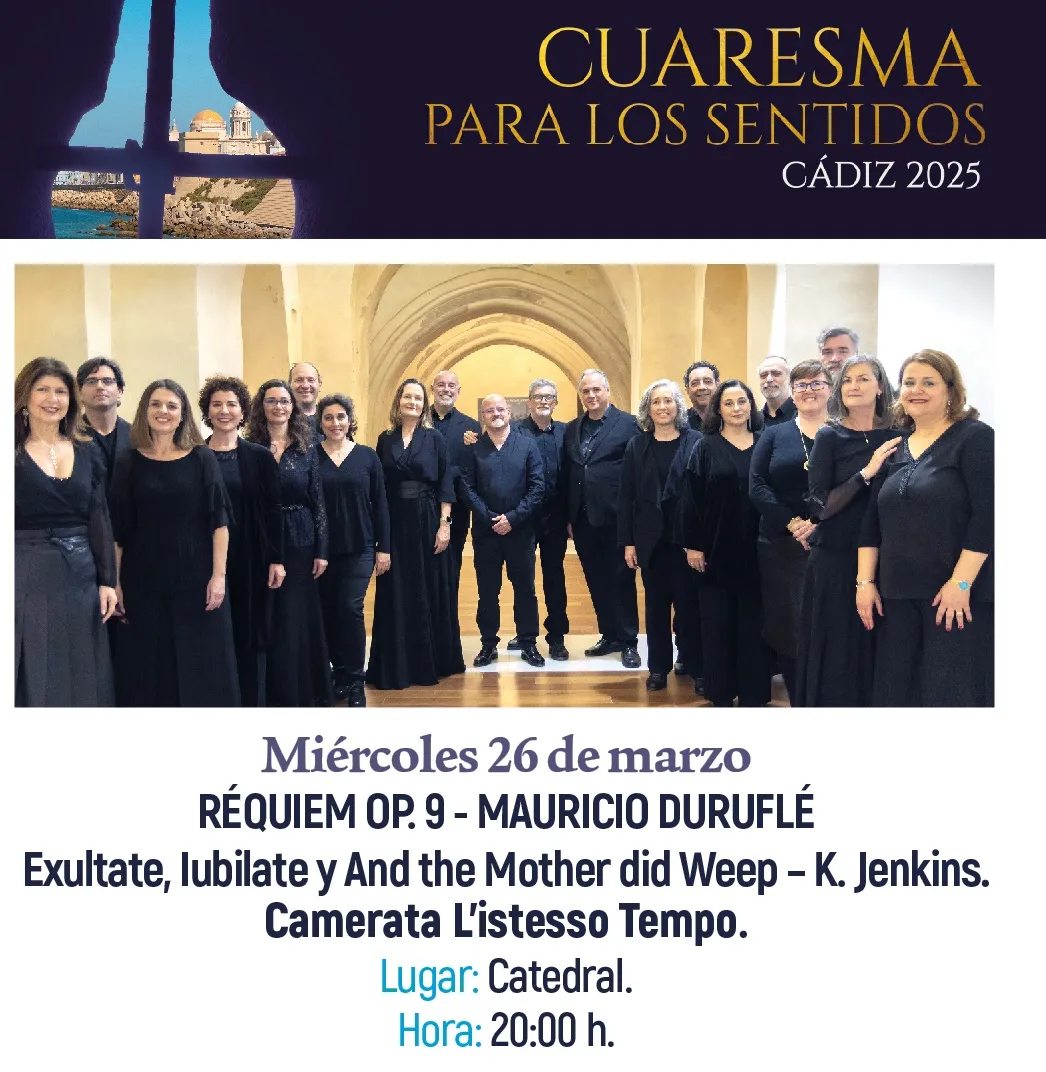 Cartel del concierto de la Camerata L'Istesso Tempo.