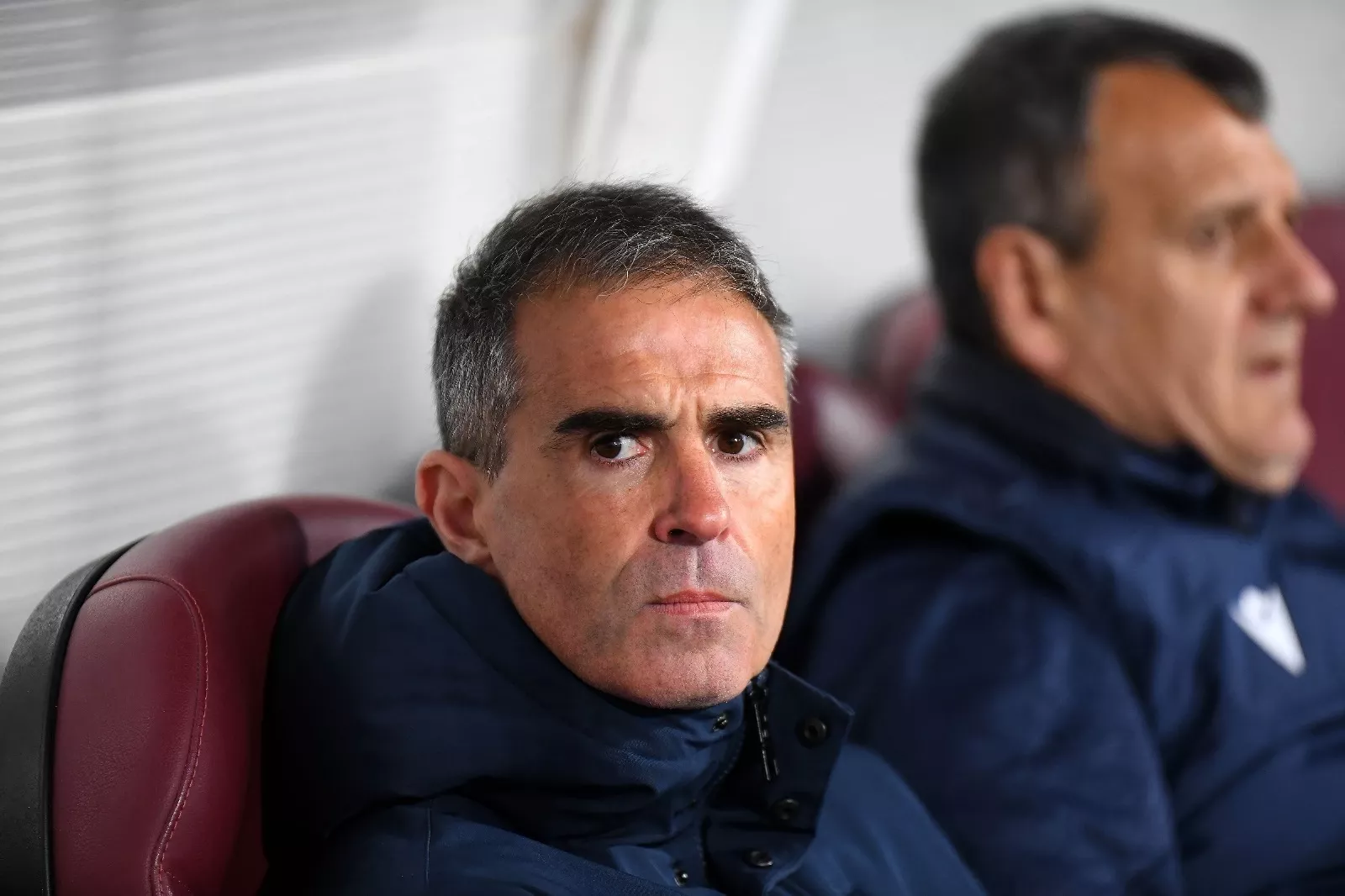 imagen del banquillo cadista durante el choque en tierras manchegas