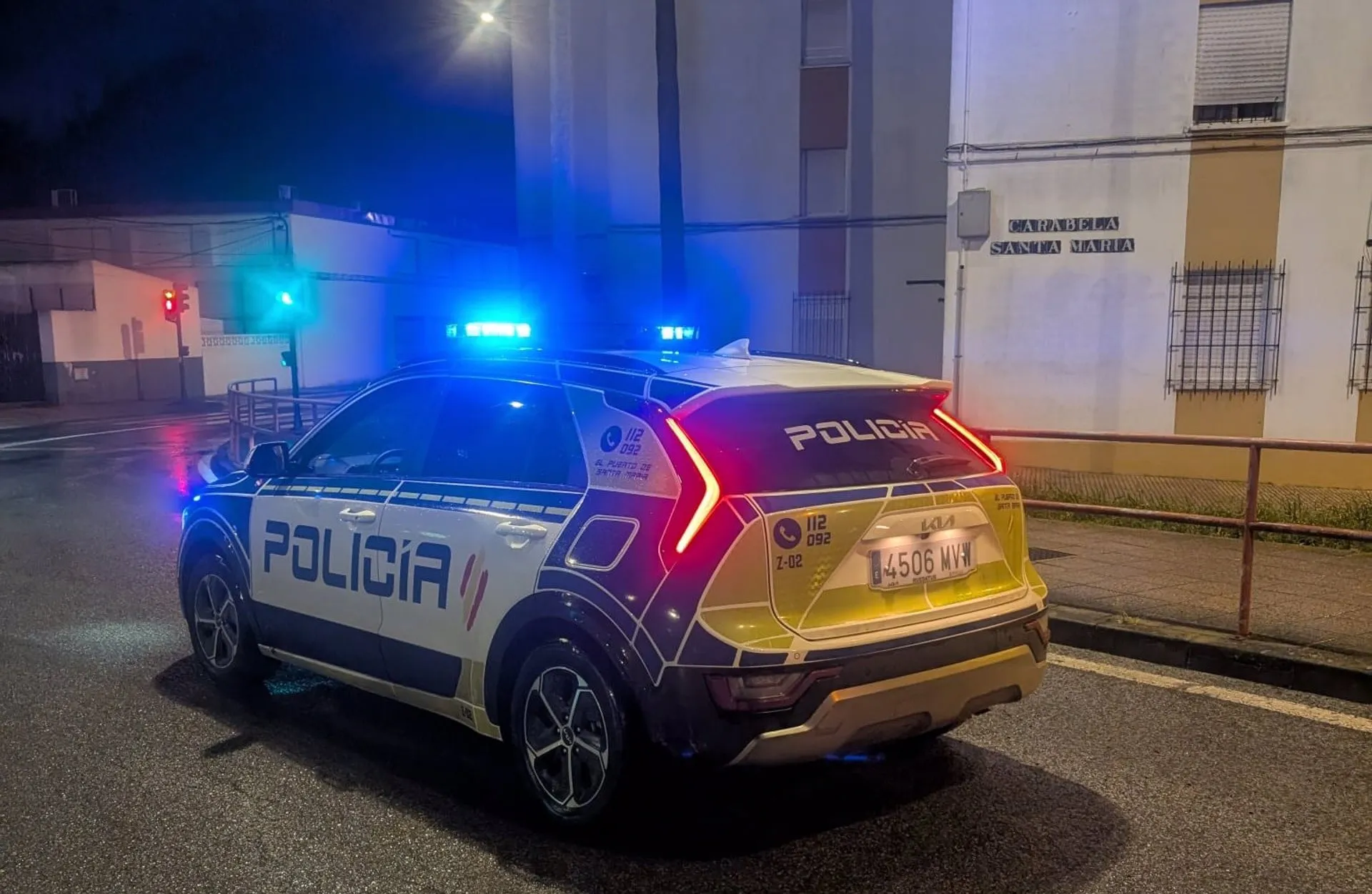 Vehículo de la Policía Local de la localidad portuense