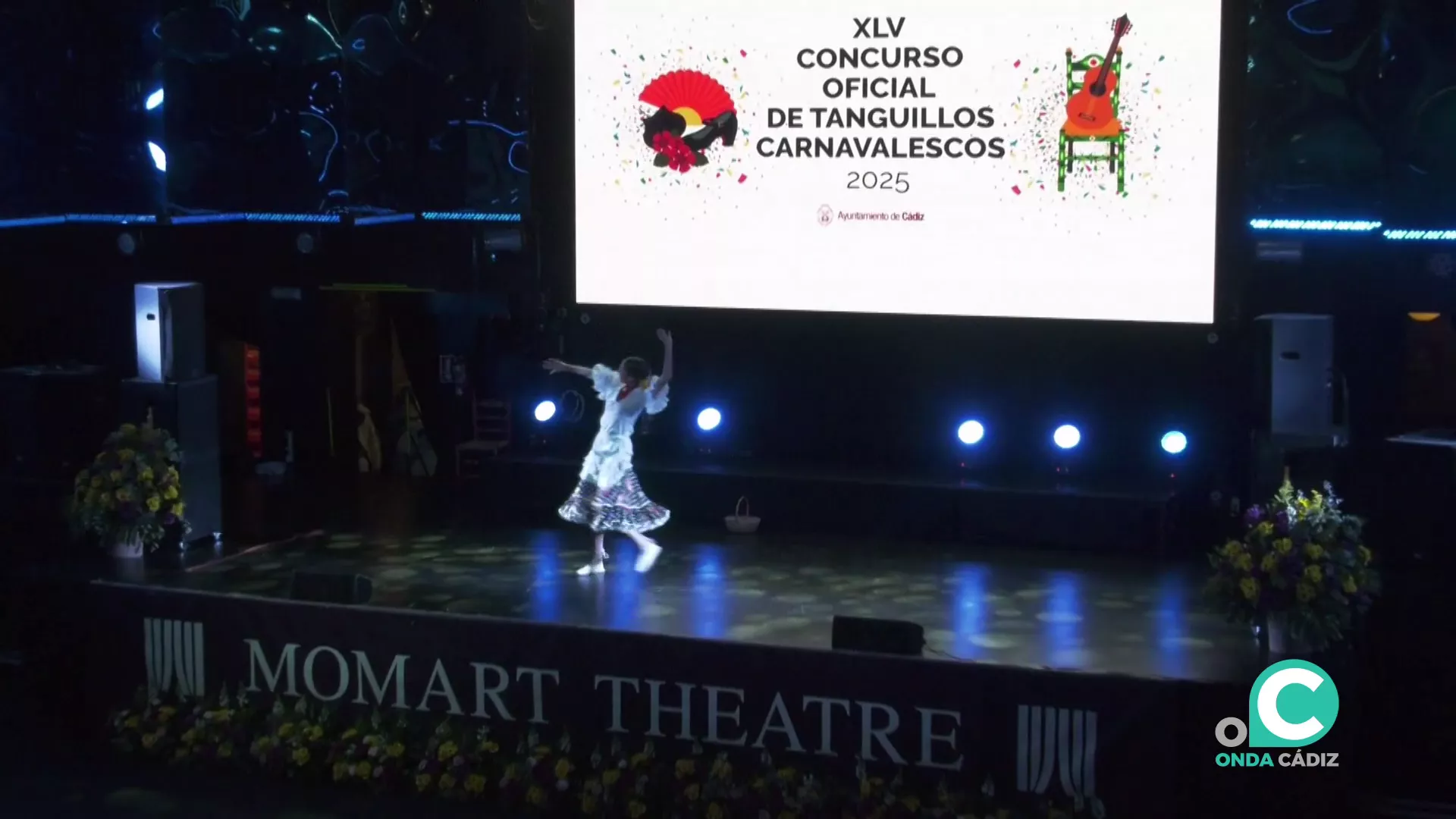 Una de las participantes durante su actuación